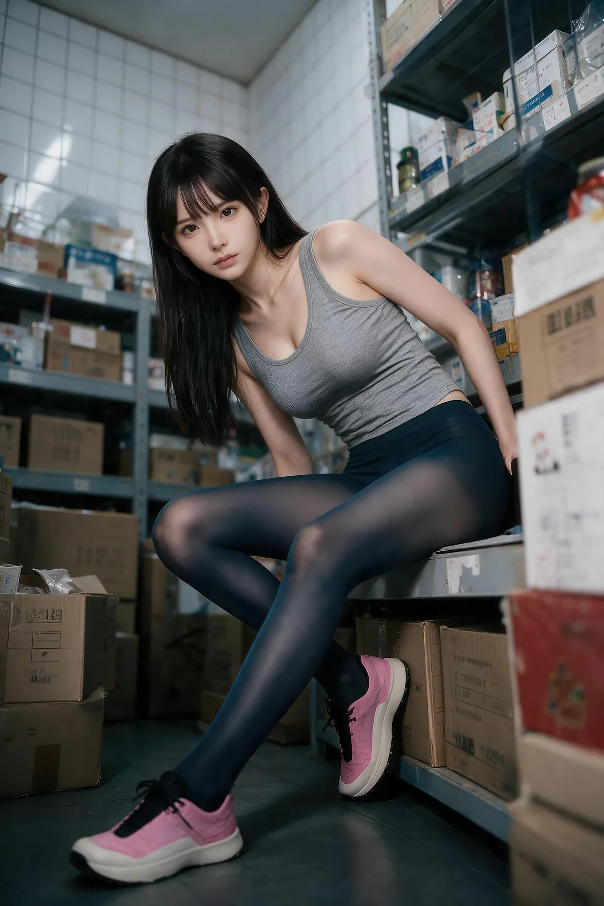AIG  No.566 芭喜mila便利店黑丝主题写真 - 76