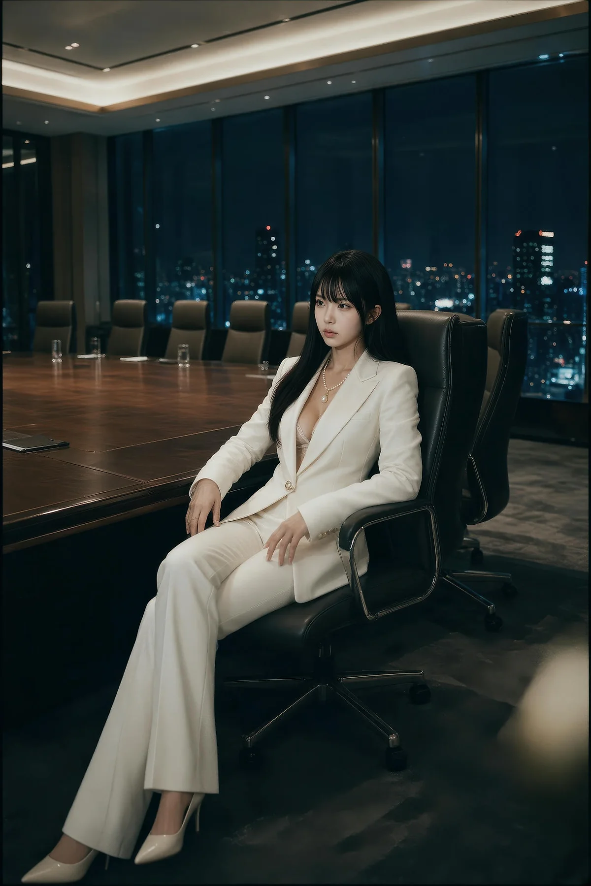 AIG  No.571 芭喜mila白色办公ol气质美女 - 11