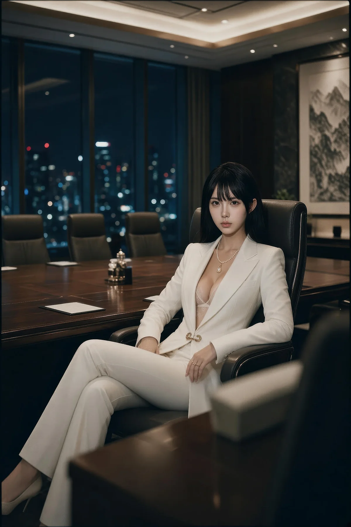 AIG  No.571 芭喜mila白色办公ol气质美女 - 12