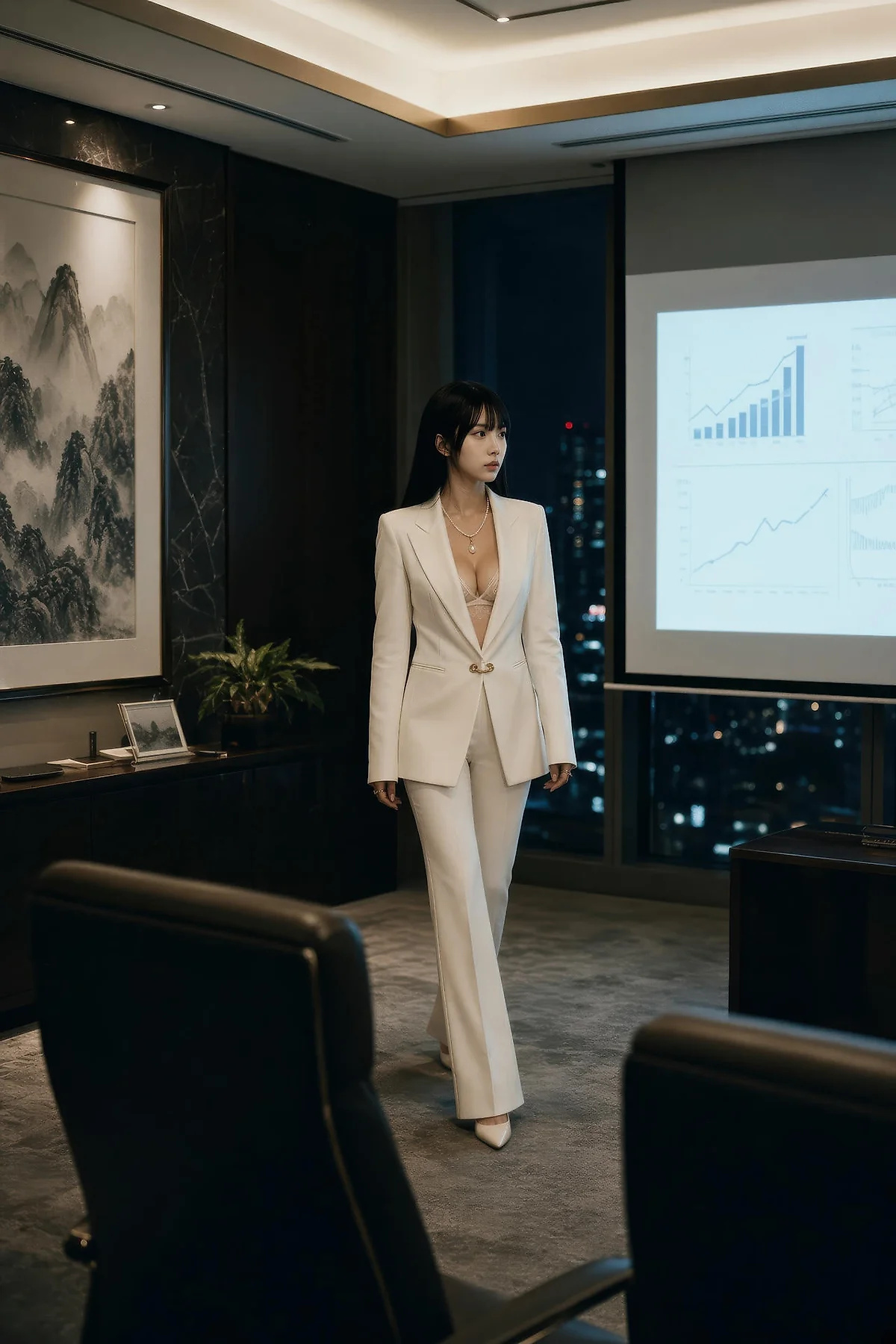 AIG  No.571 芭喜mila白色办公ol气质美女 - 14