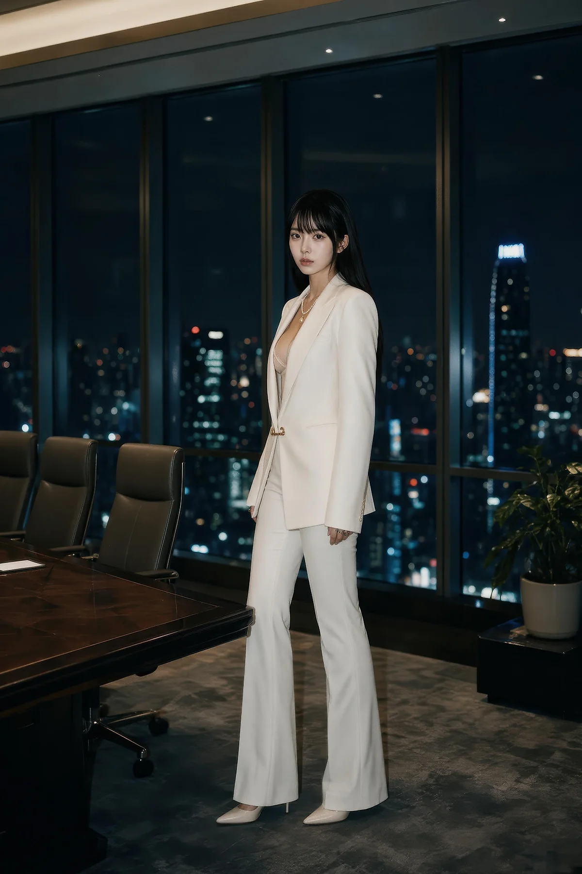 AIG  No.571 芭喜mila白色办公ol气质美女 - 15