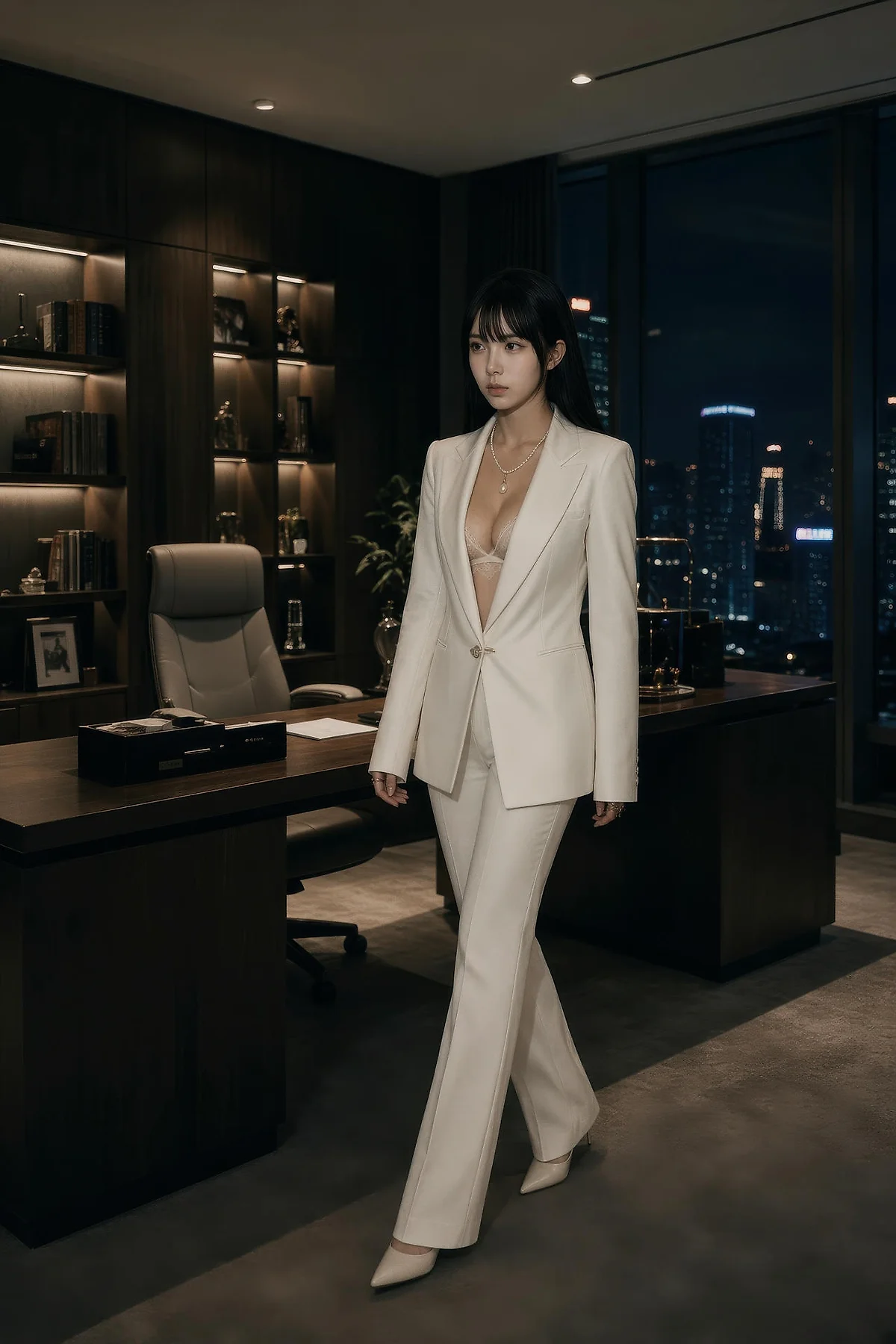 AIG  No.571 芭喜mila白色办公ol气质美女 - 16