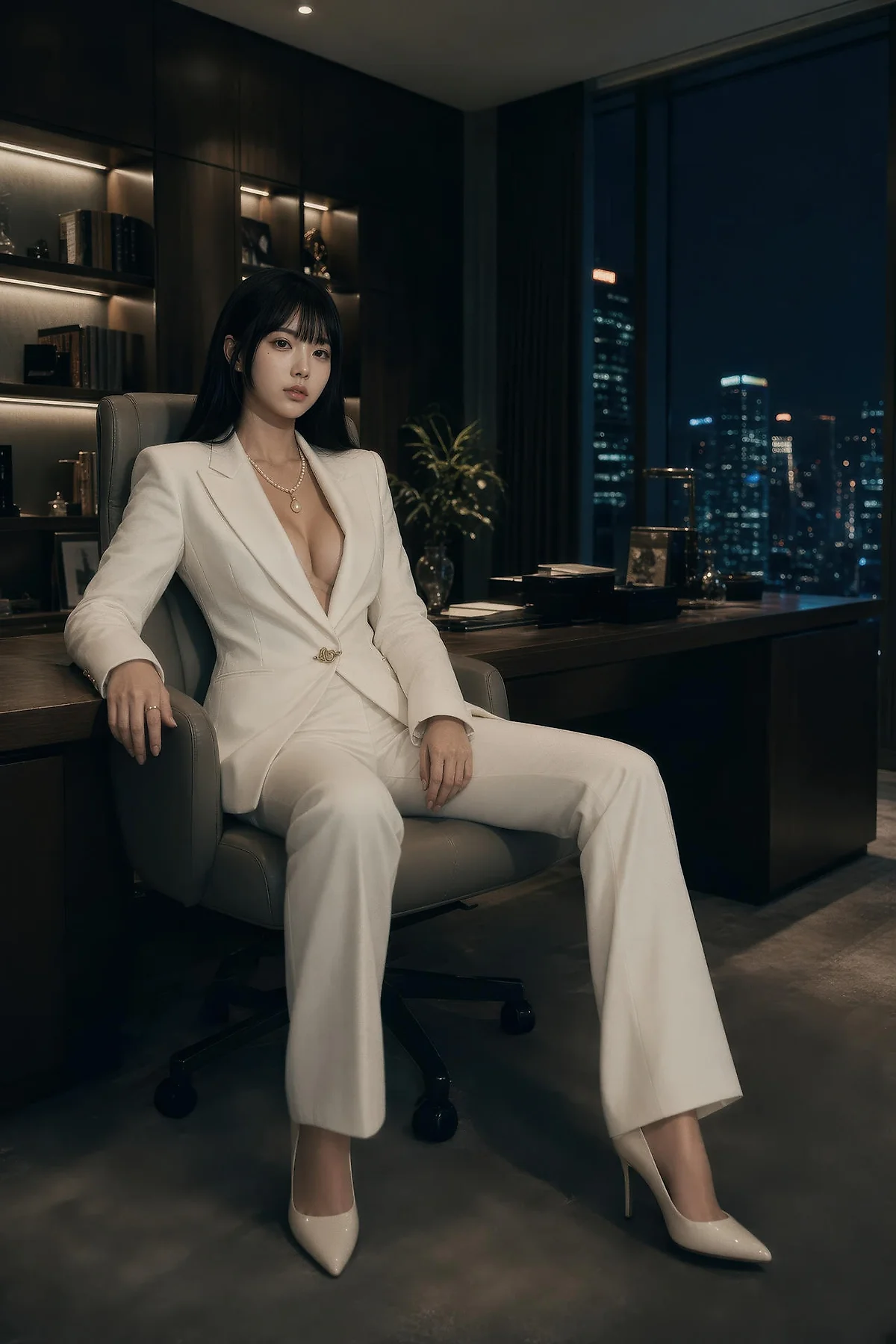 AIG  No.571 芭喜mila白色办公ol气质美女 - 21