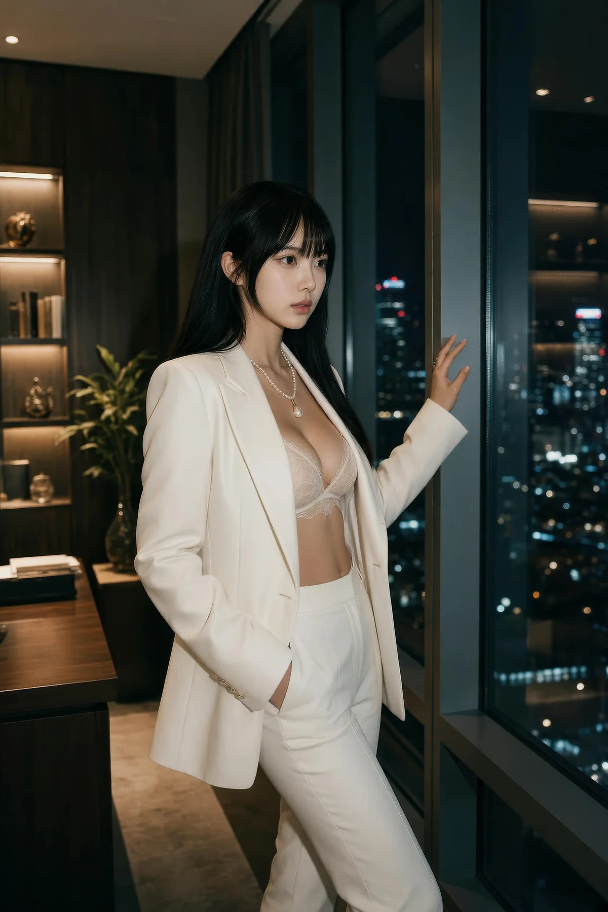 AIG  No.571 芭喜mila白色办公ol气质美女 - 25
