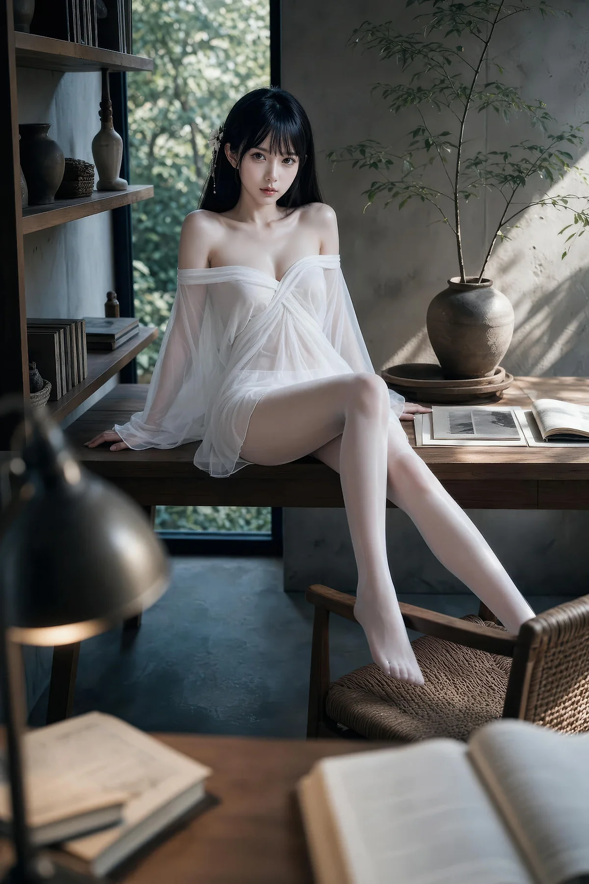 AIG  No.574 芭喜mila仙气美女白丝美腿 - 25