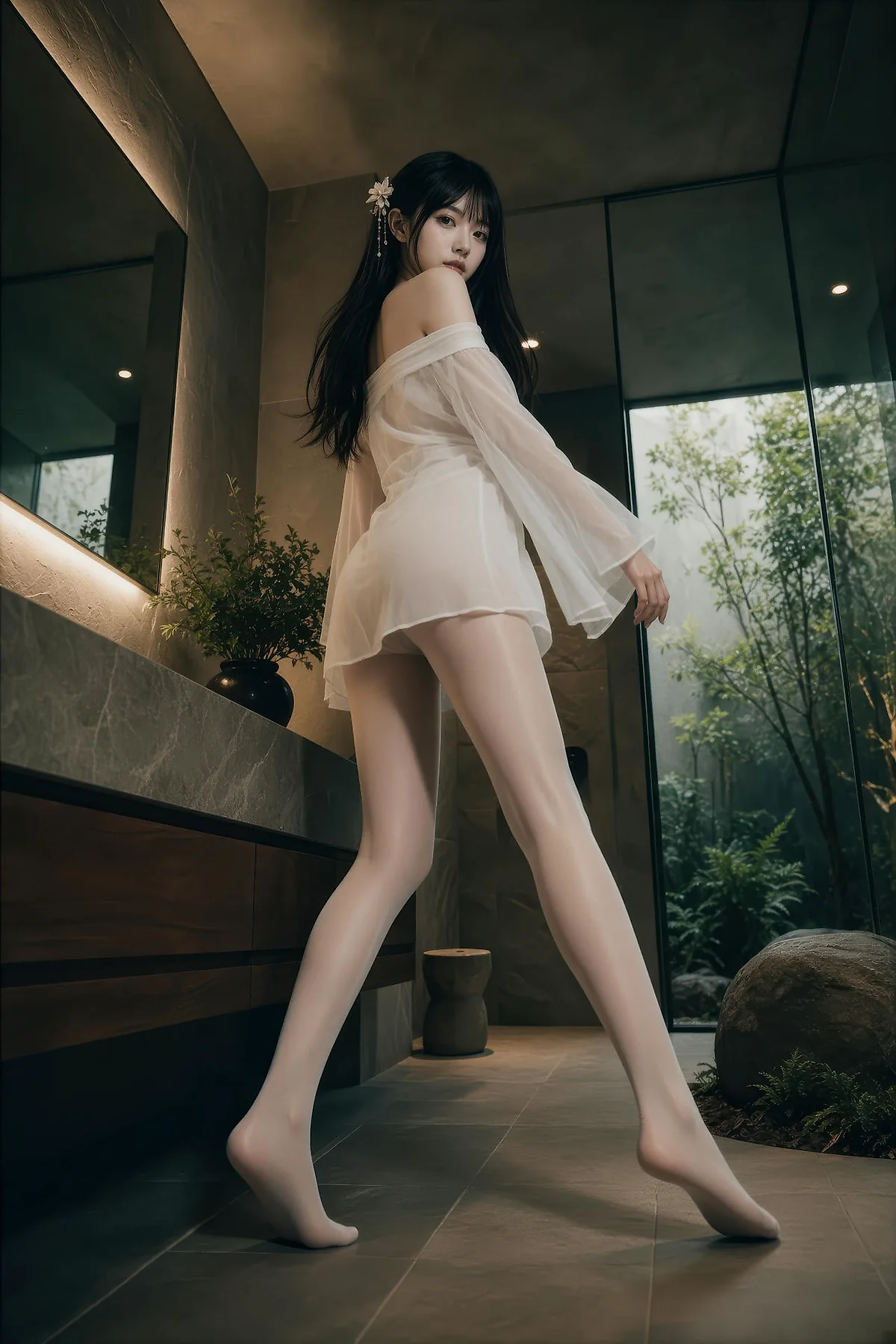 AIG  No.574 芭喜mila仙气美女白丝美腿 - 45