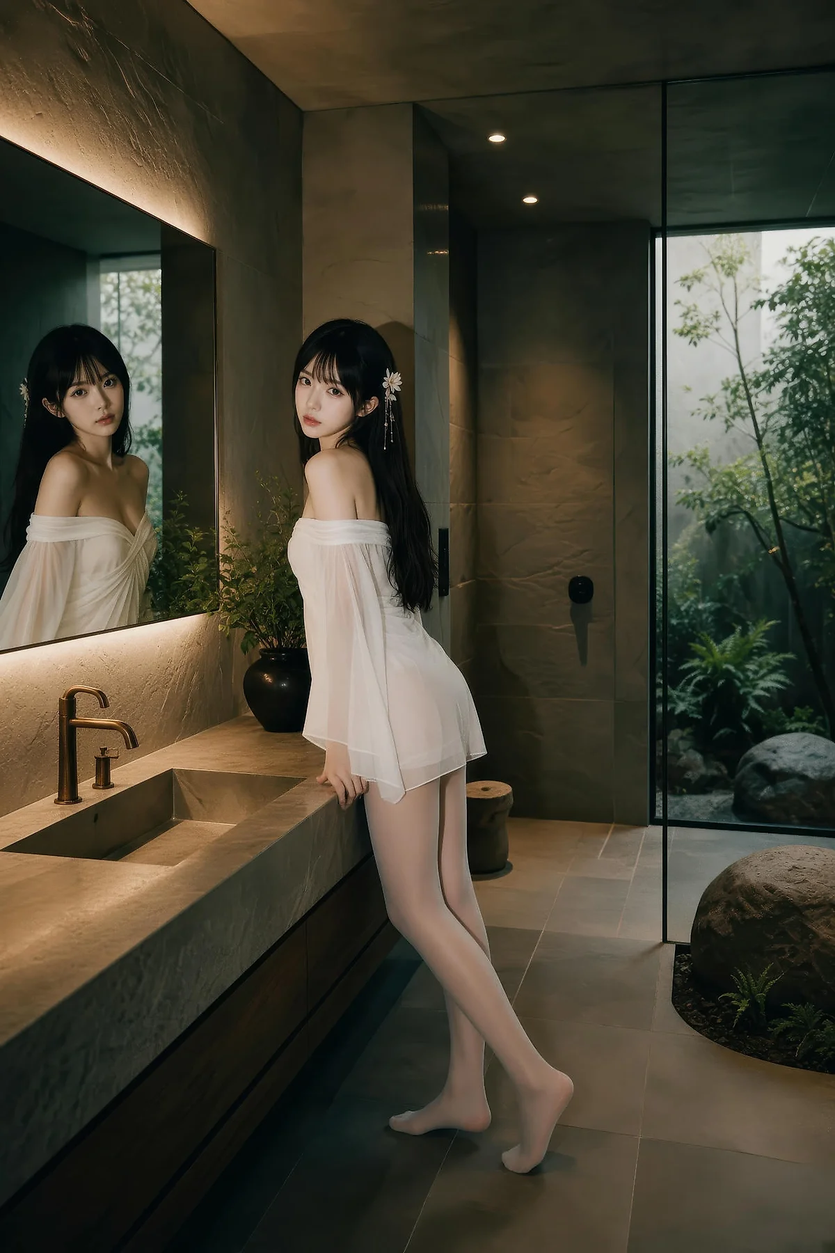 AIG  No.574 芭喜mila仙气美女白丝美腿 - 46
