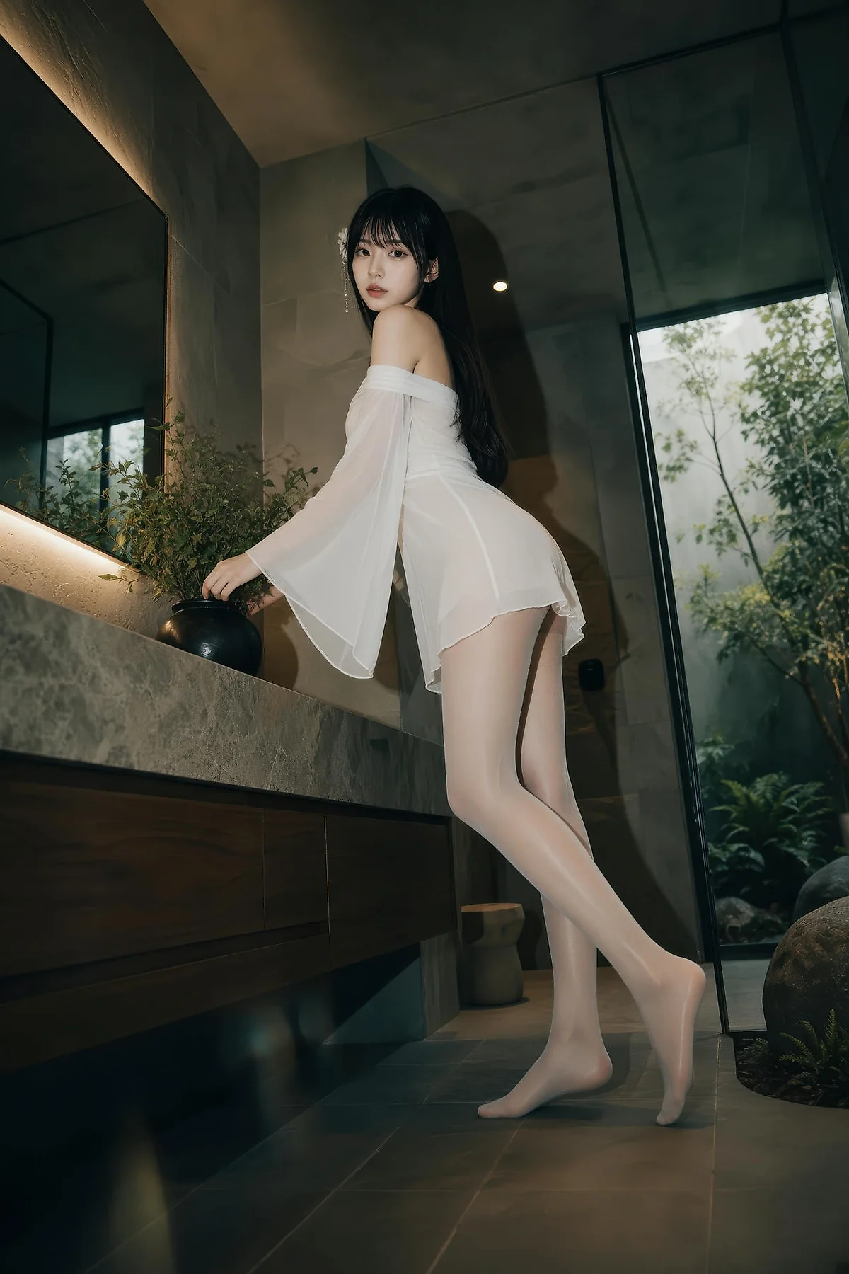 AIG  No.574 芭喜mila仙气美女白丝美腿 - 47