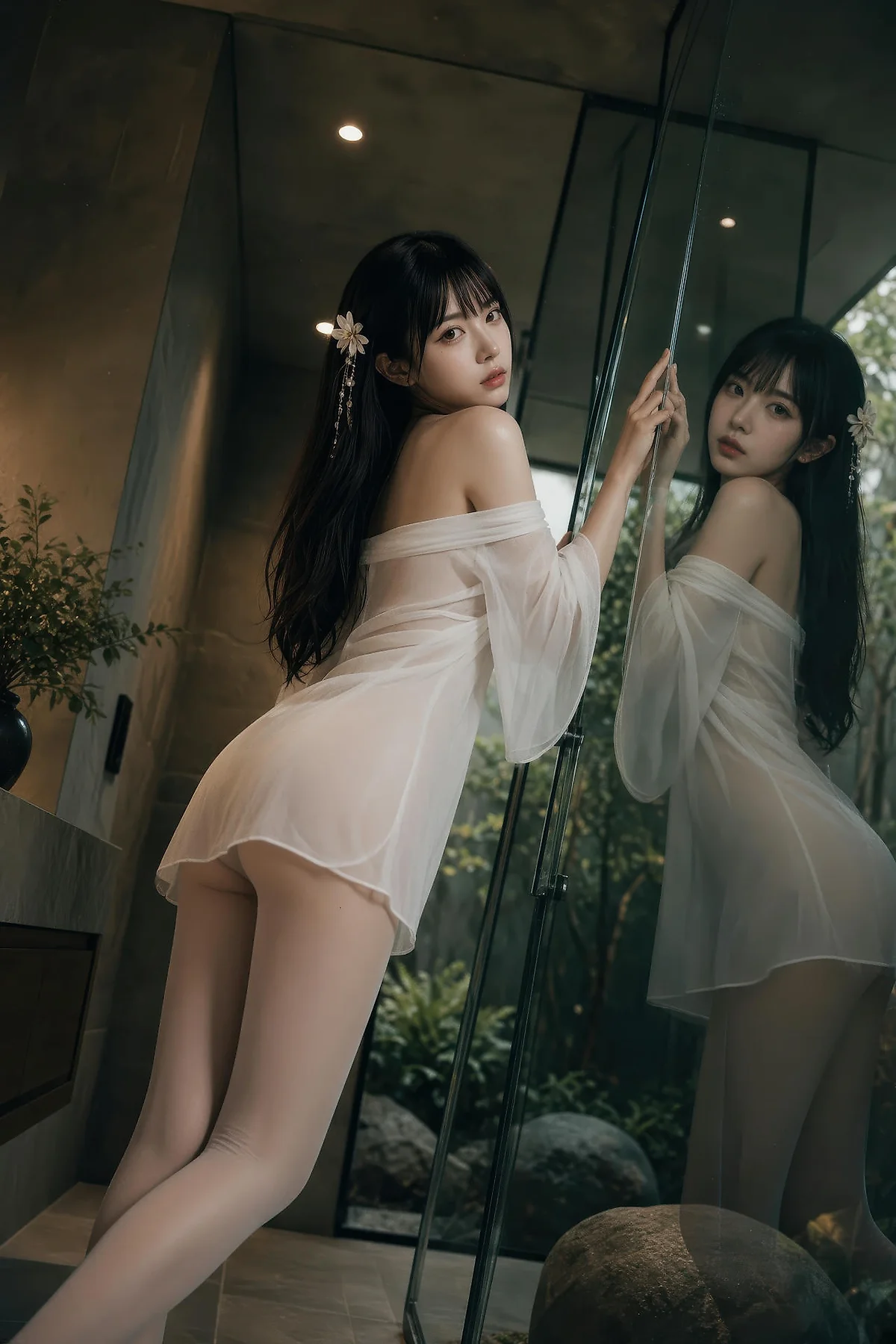 AIG  No.574 芭喜mila仙气美女白丝美腿 - 50