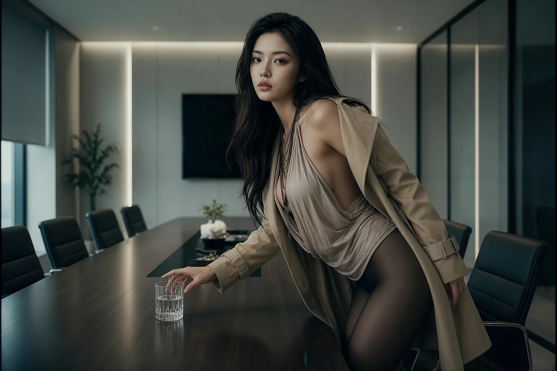 AIG  No.575 斯蔓爆乳衬衫风衣写真 - 21
