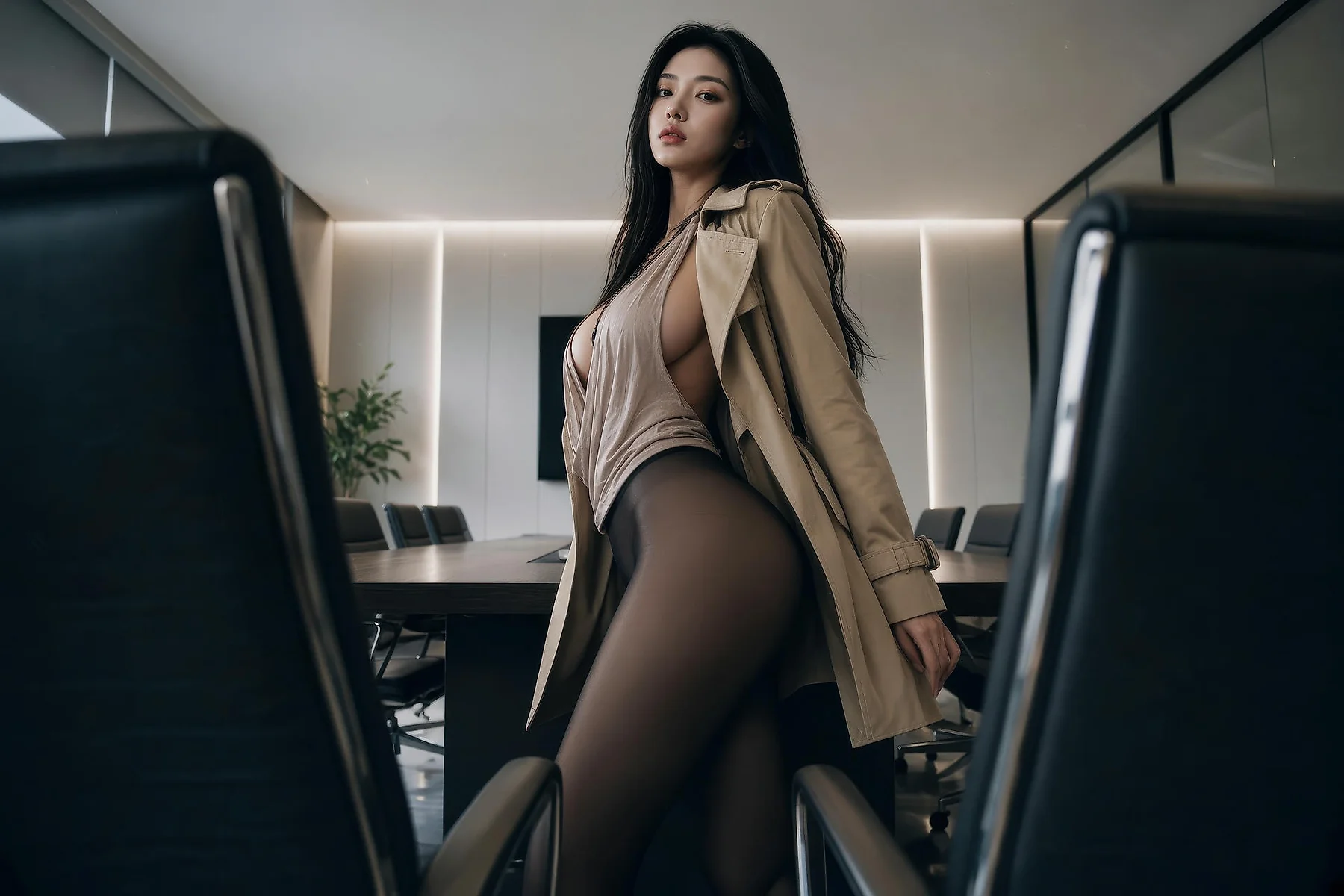 AIG  No.575 斯蔓爆乳衬衫风衣写真 - 30