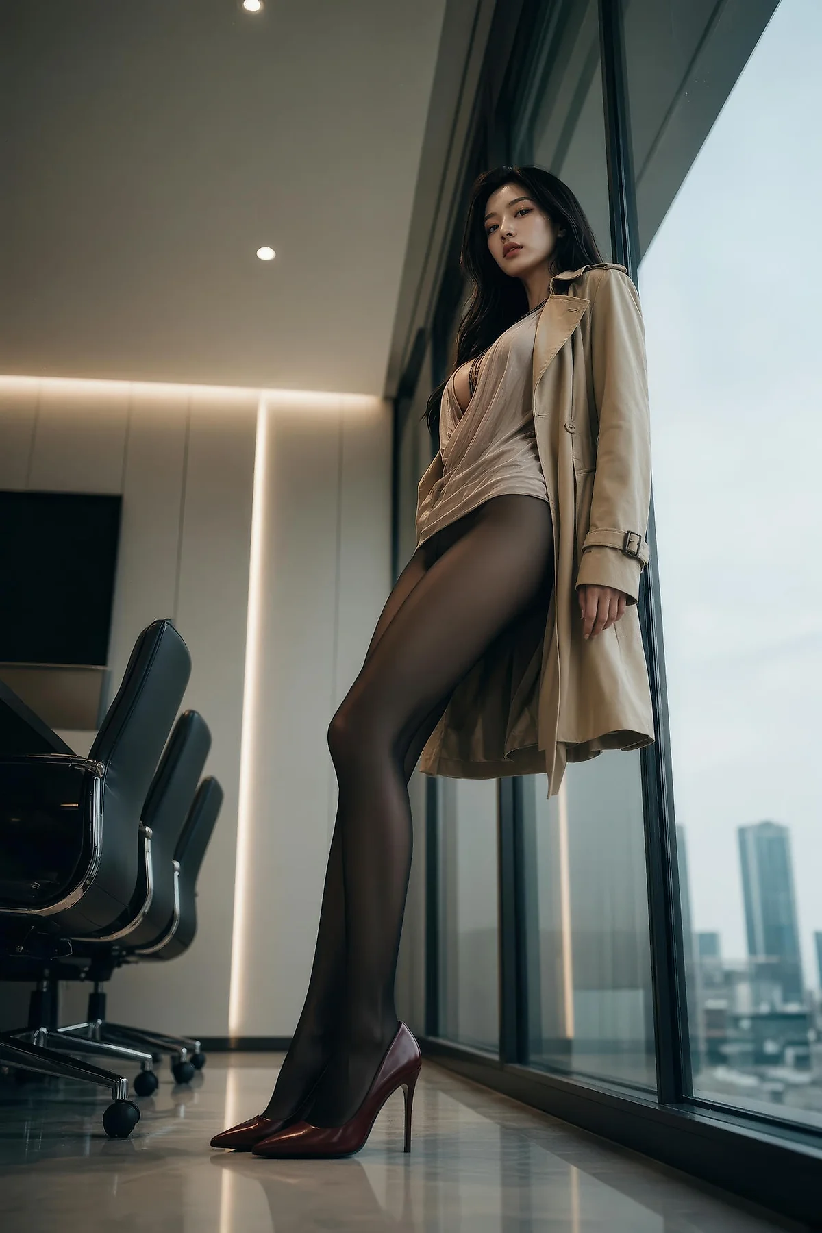 AIG  No.575 斯蔓爆乳衬衫风衣写真 - 31