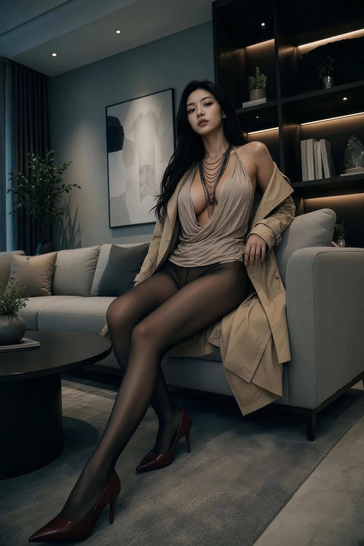 AIG  No.575 斯蔓爆乳衬衫风衣写真 - 43