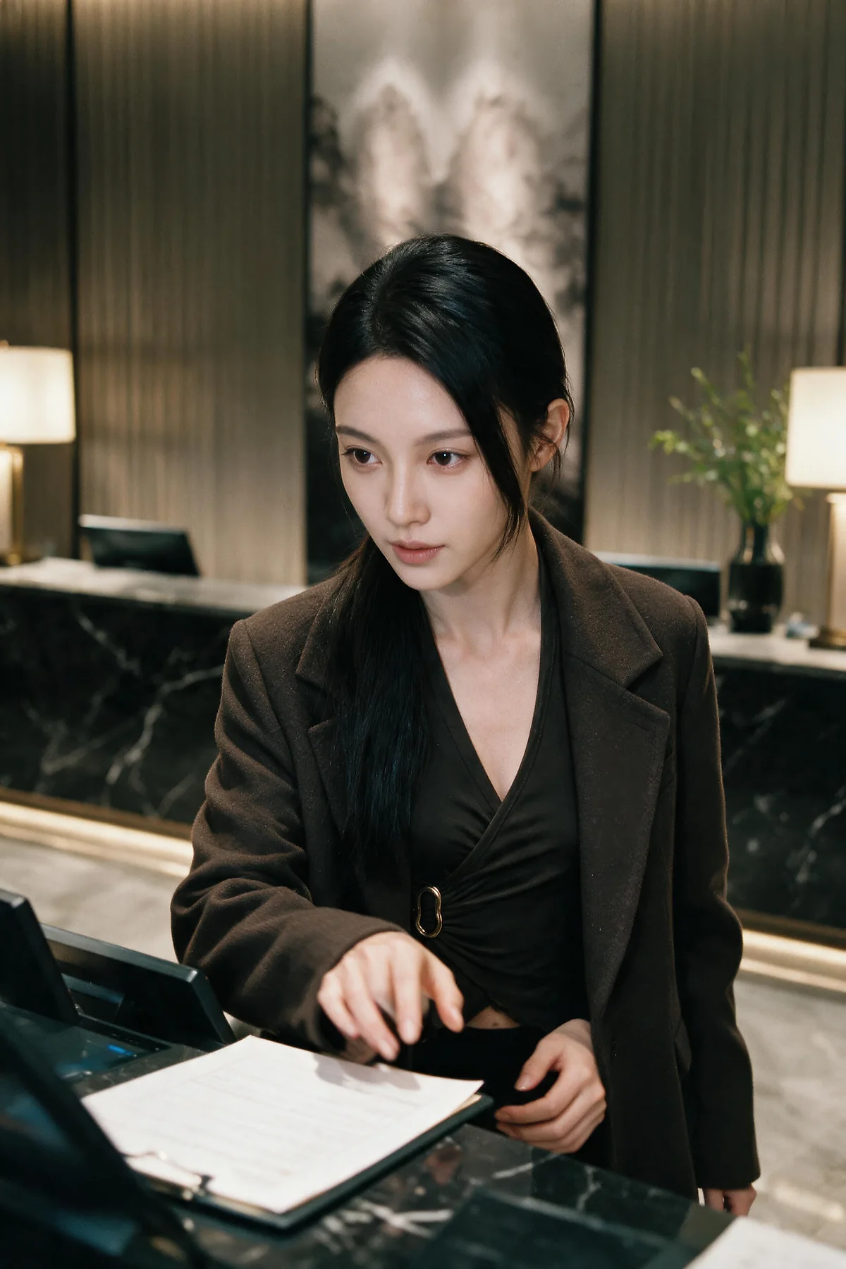 AIG  No.578 柒琪喵黑丝长腿西服 - 11