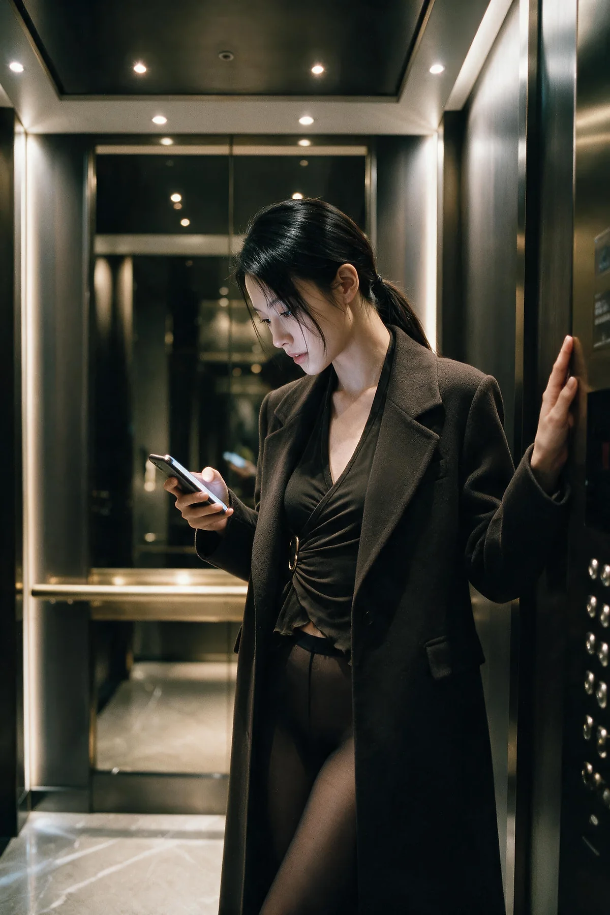AIG  No.578 柒琪喵黑丝长腿西服 - 13