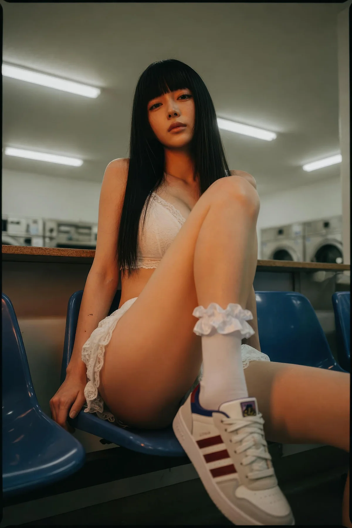 AIG  No.586 九歌lina超美白色蕾丝短裙 - 22