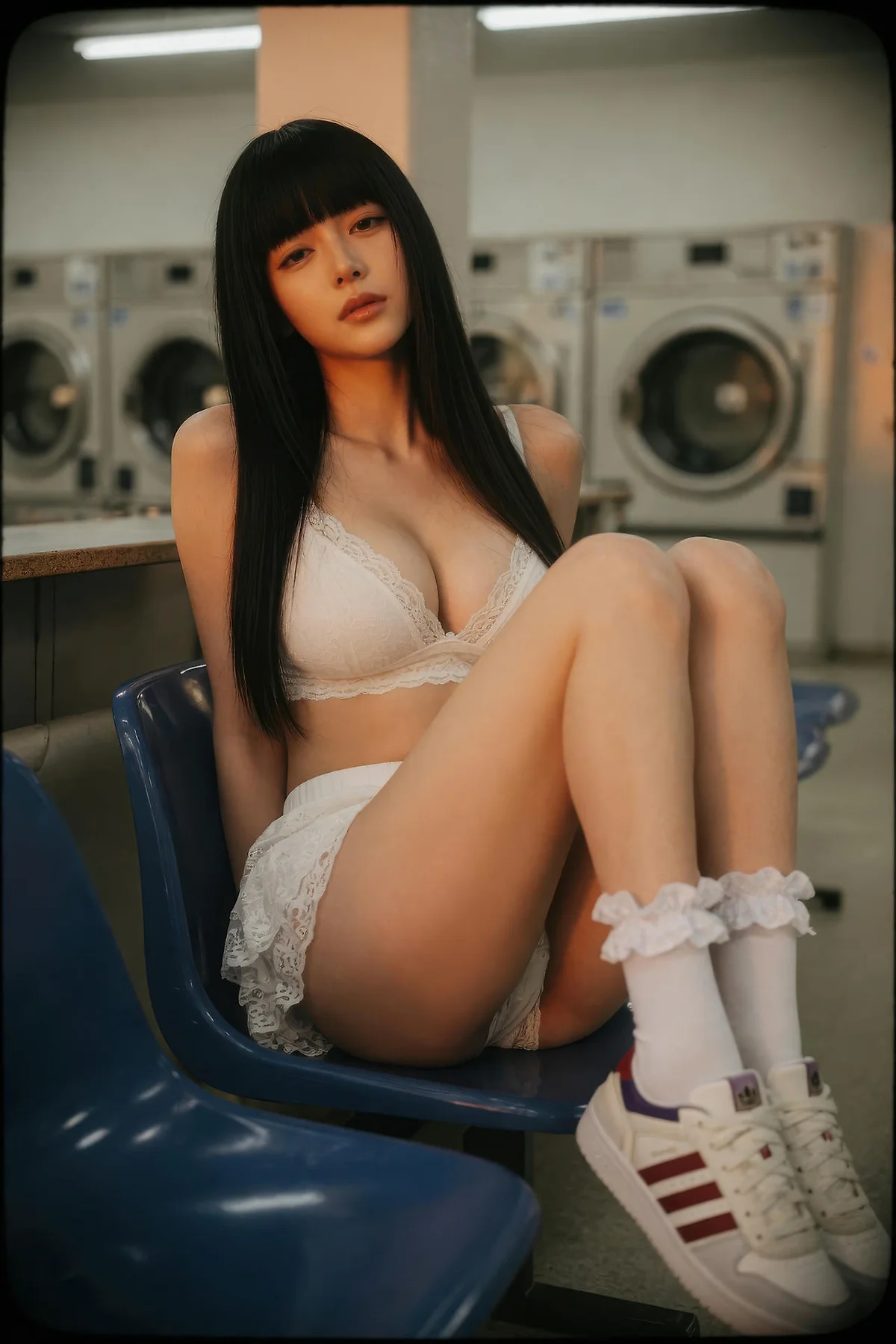 AIG  No.586 九歌lina超美白色蕾丝短裙 - 28