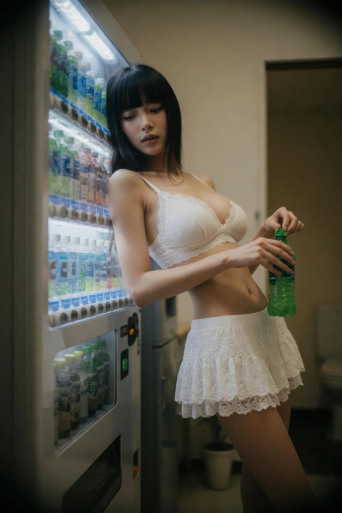 AIG  No.586 九歌lina超美白色蕾丝短裙 - 33