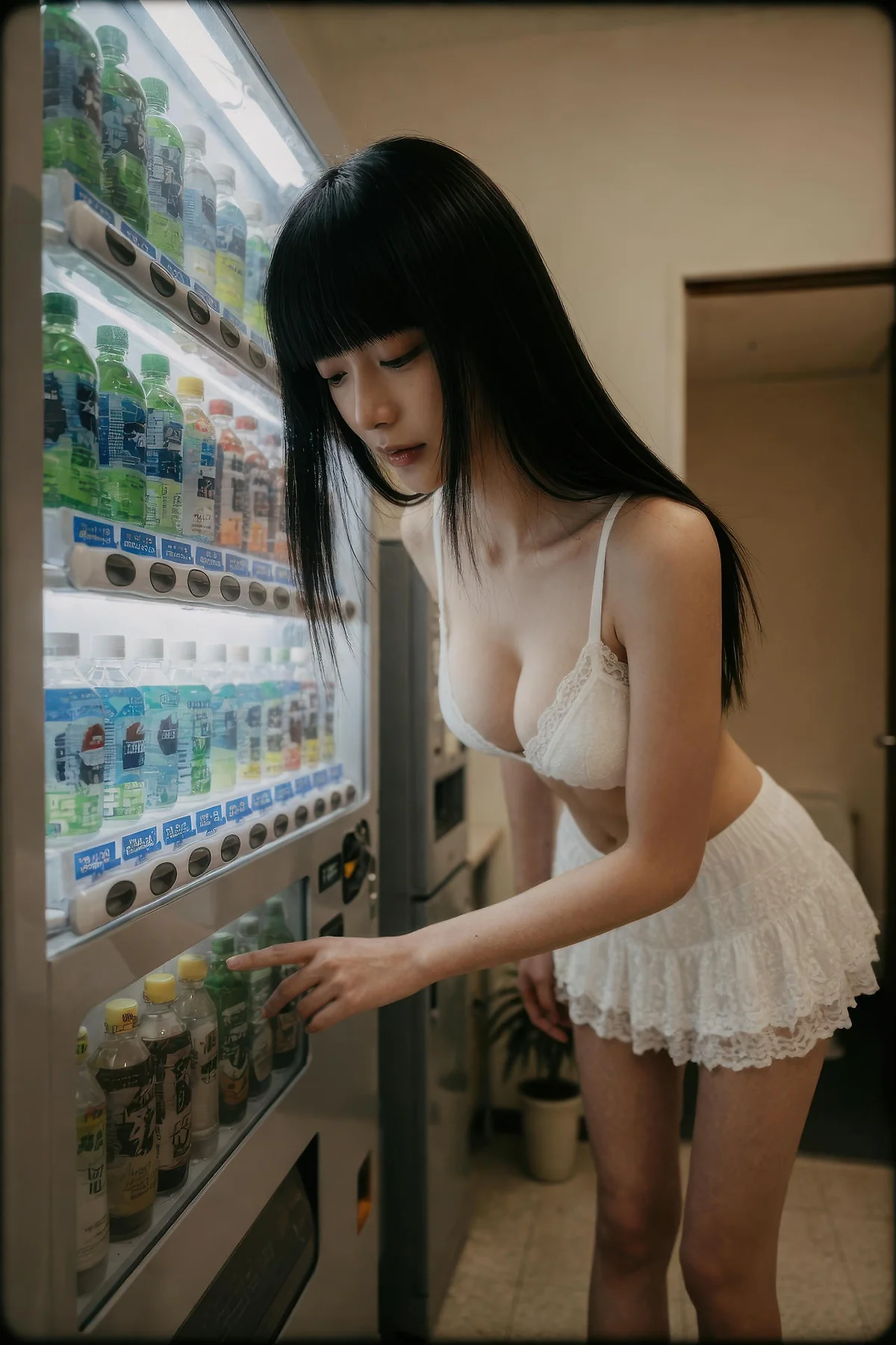AIG  No.586 九歌lina超美白色蕾丝短裙 - 41