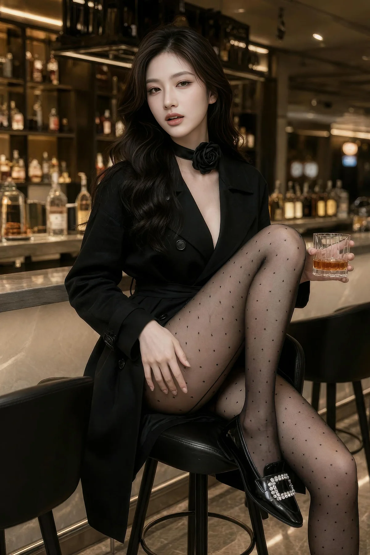 AIG  No.589 糖er黑丝风衣爆乳美女 - 29