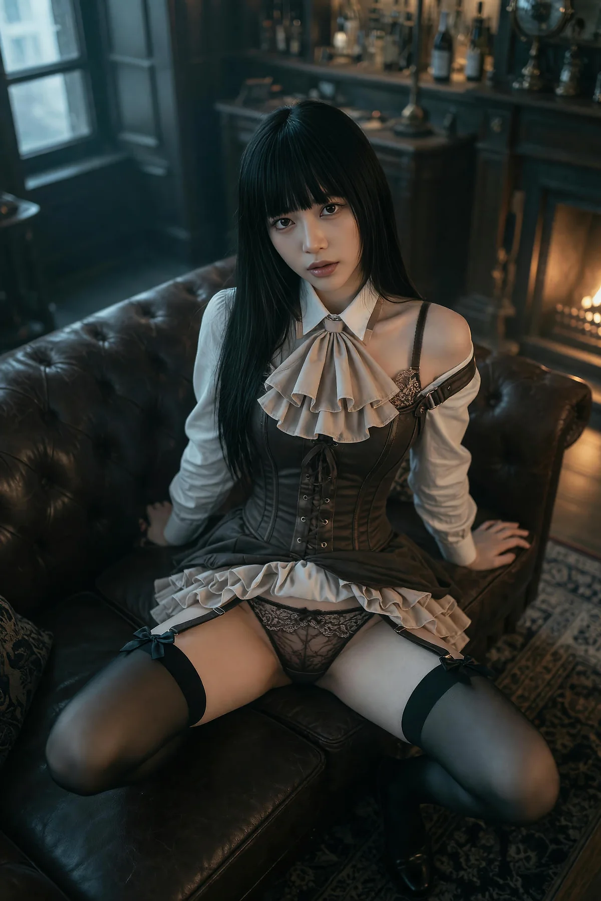 AIG  No.596 九歌lina复古黑丝写真 - 14