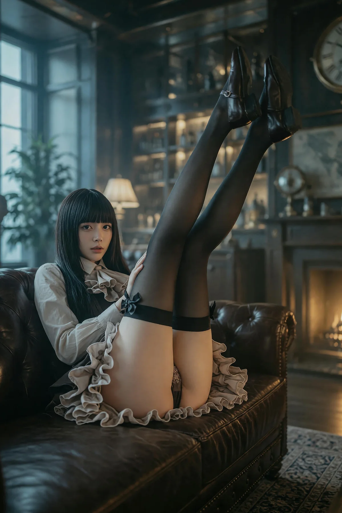 AIG  No.596 九歌lina复古黑丝写真 - 16