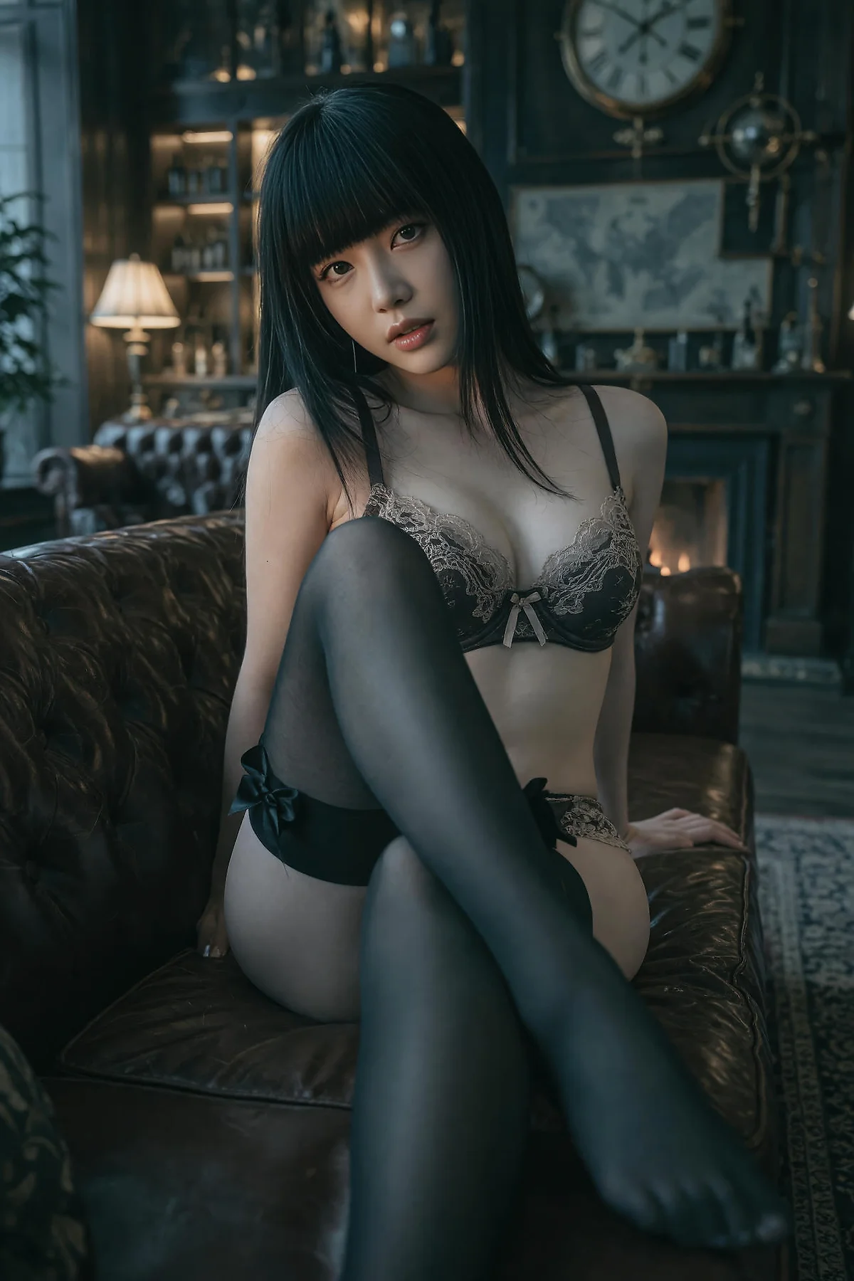 AIG  No.596 九歌lina复古黑丝写真 - 36
