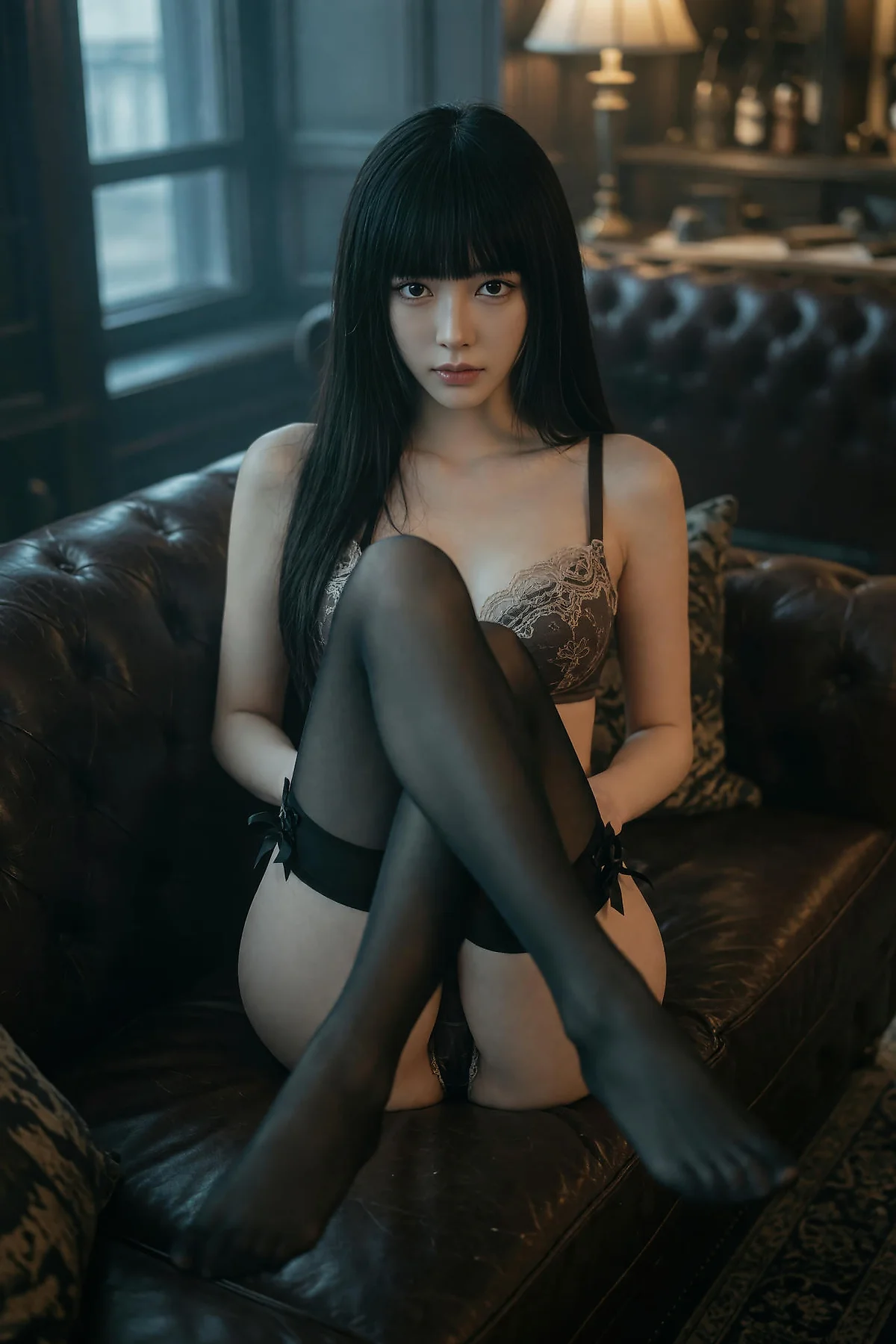 AIG  No.596 九歌lina复古黑丝写真 - 46