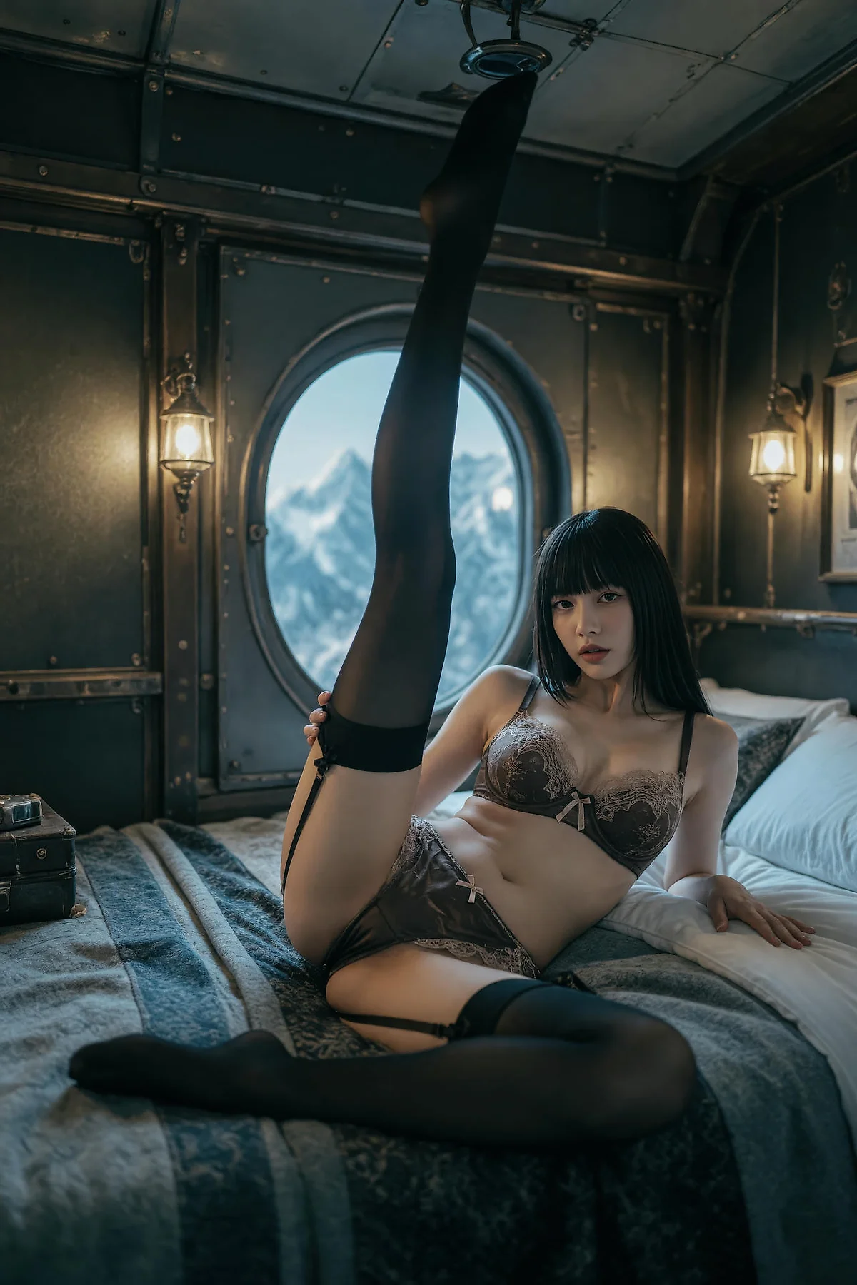 AIG  No.596 九歌lina复古黑丝写真 - 87