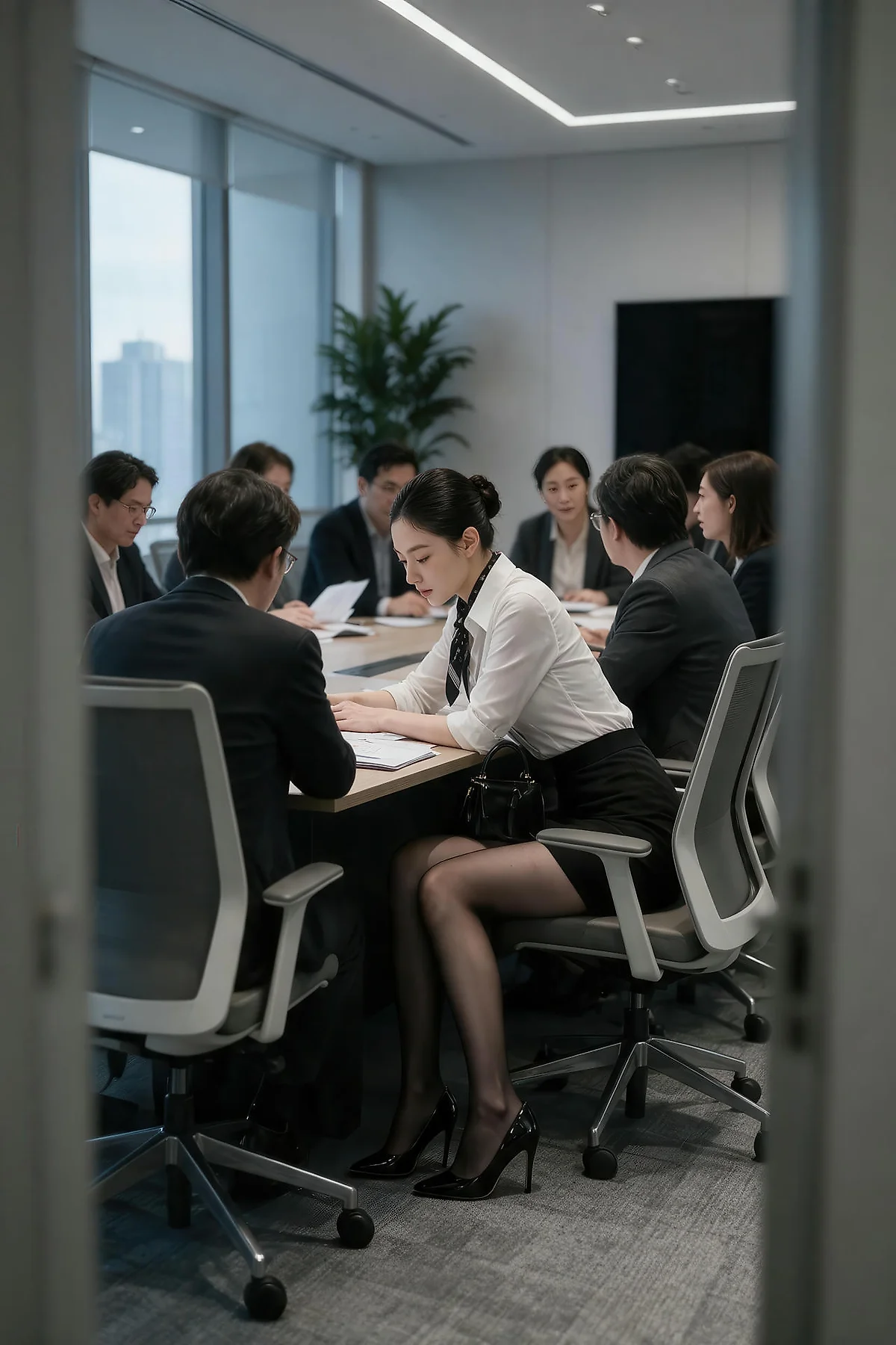 AIG  No.597 江巫巫空姐黑丝制服 - 12