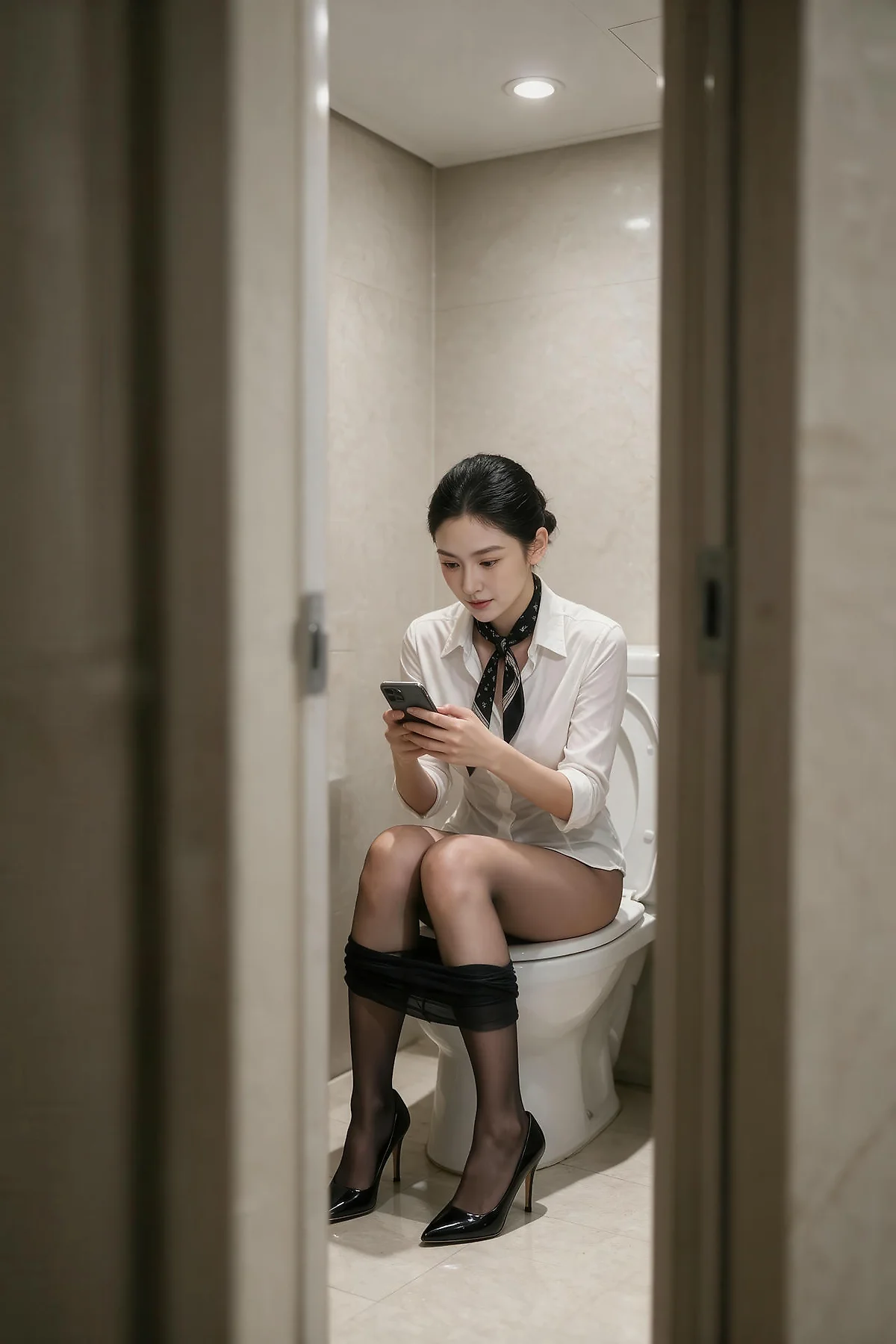AIG  No.597 江巫巫空姐黑丝制服 - 32