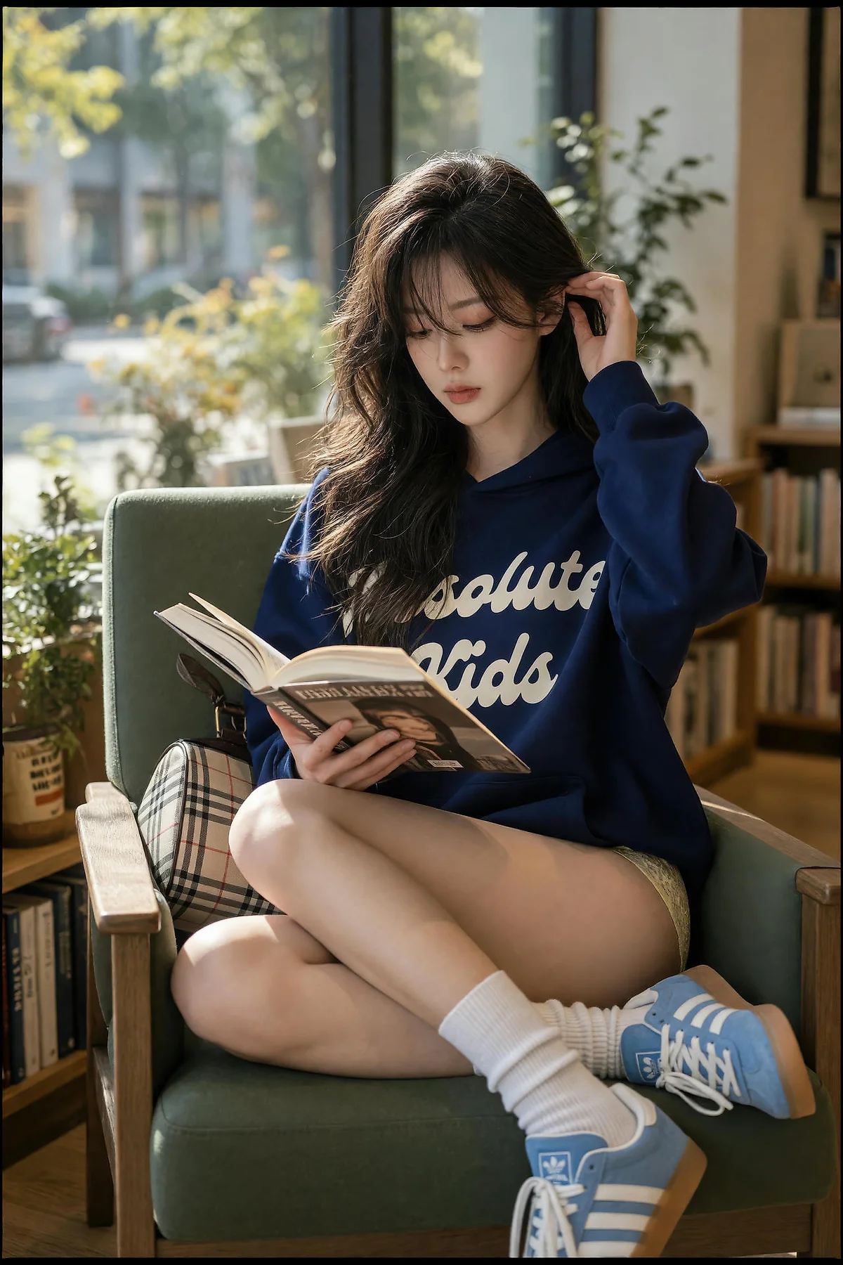 AIG  No.599 赵姗姗爱运动长腿帽服美女 - 11