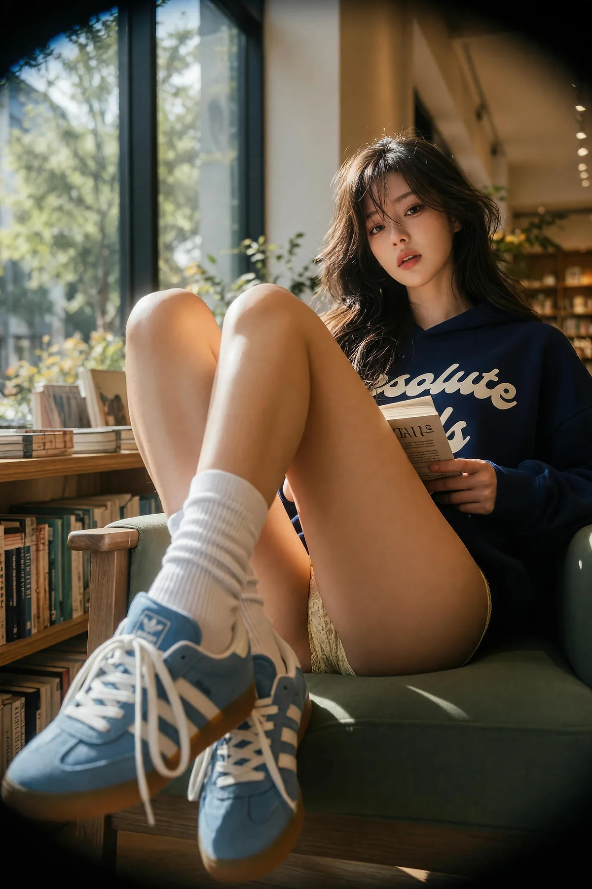 AIG  No.599 赵姗姗爱运动长腿帽服美女 - 21