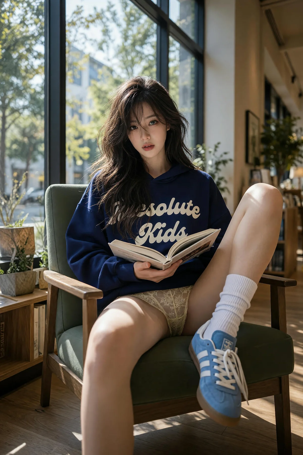 AIG  No.599 赵姗姗爱运动长腿帽服美女 - 25