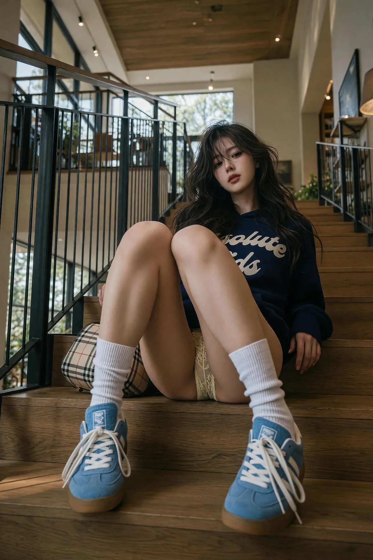 AIG  No.599 赵姗姗爱运动长腿帽服美女 - 28