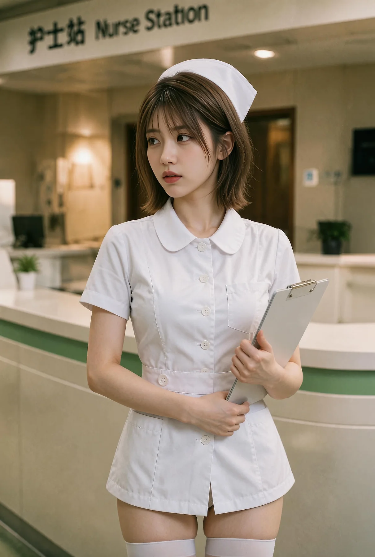 AIG  No.618 赵奚尔er护士制服写真 - 1