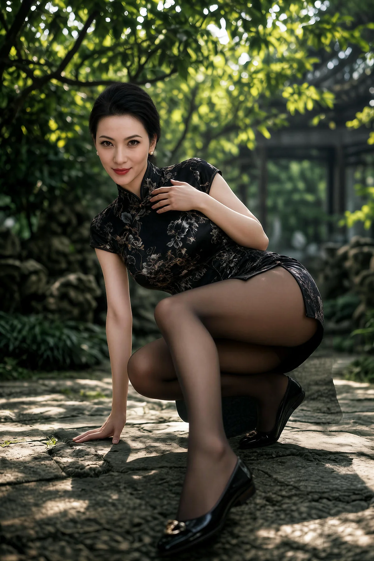 AIG  No.622 宋琳琦老姐姐旗袍黑丝 - 22