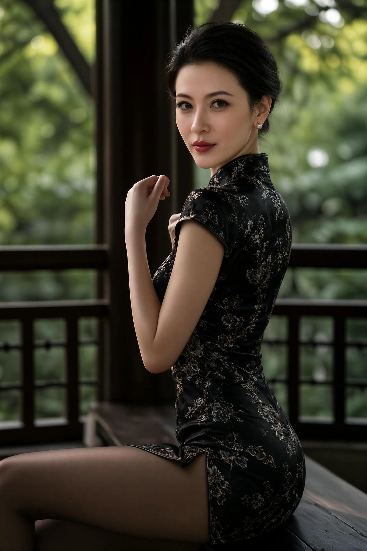 AIG  No.622 宋琳琦老姐姐旗袍黑丝 - 31