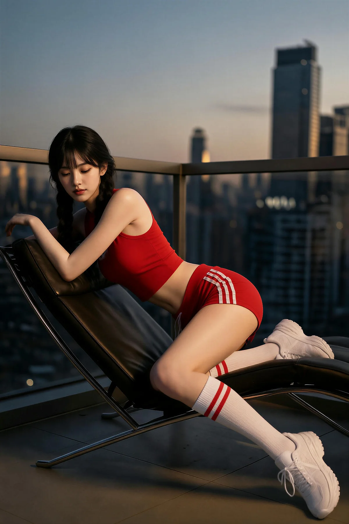 AIG  No.631 暖暖红色运动套装 - 18