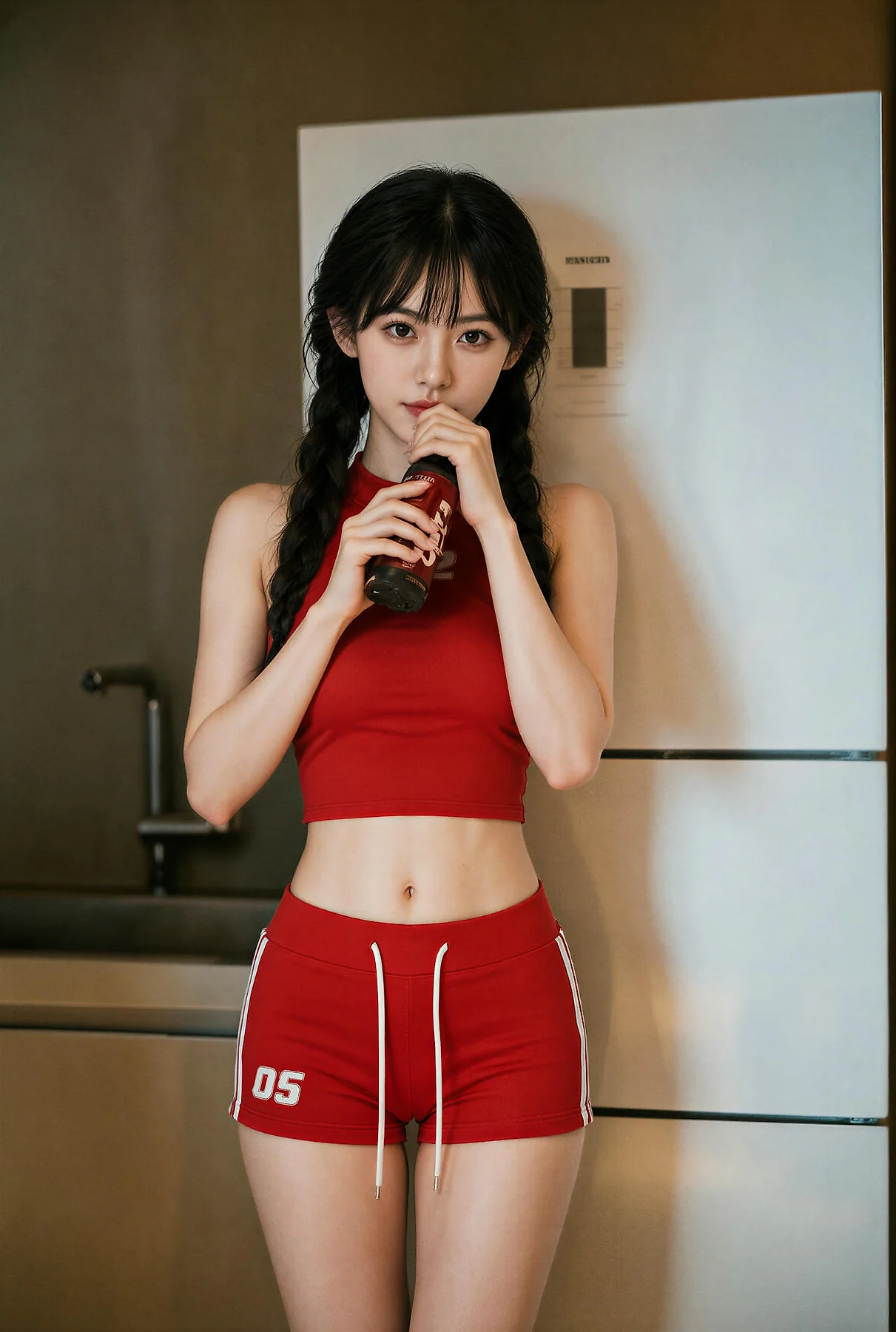 AIG  No.631 暖暖红色运动套装 - 22