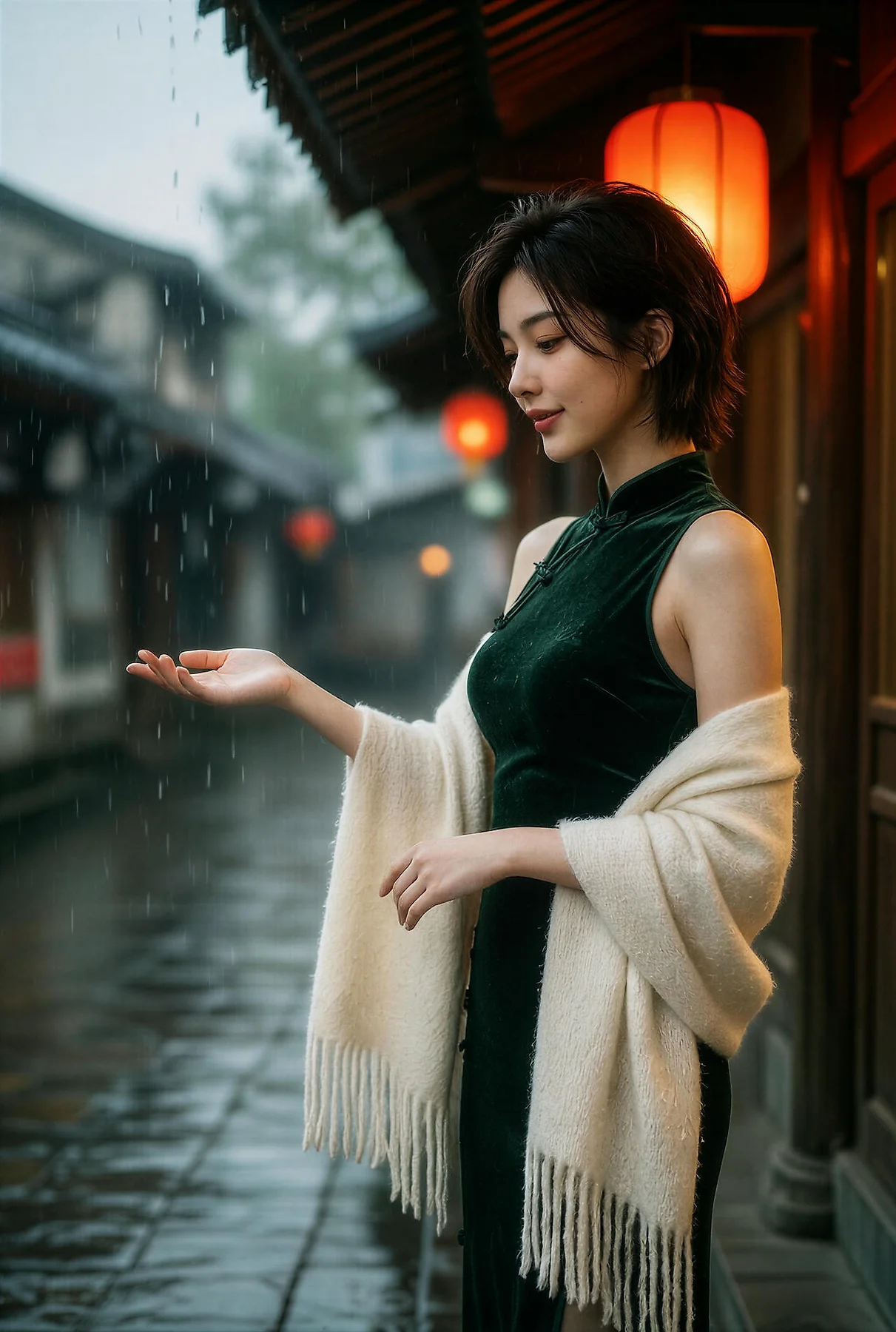 AIG  No.640 赵奚尔er旗袍气质美女 - 1