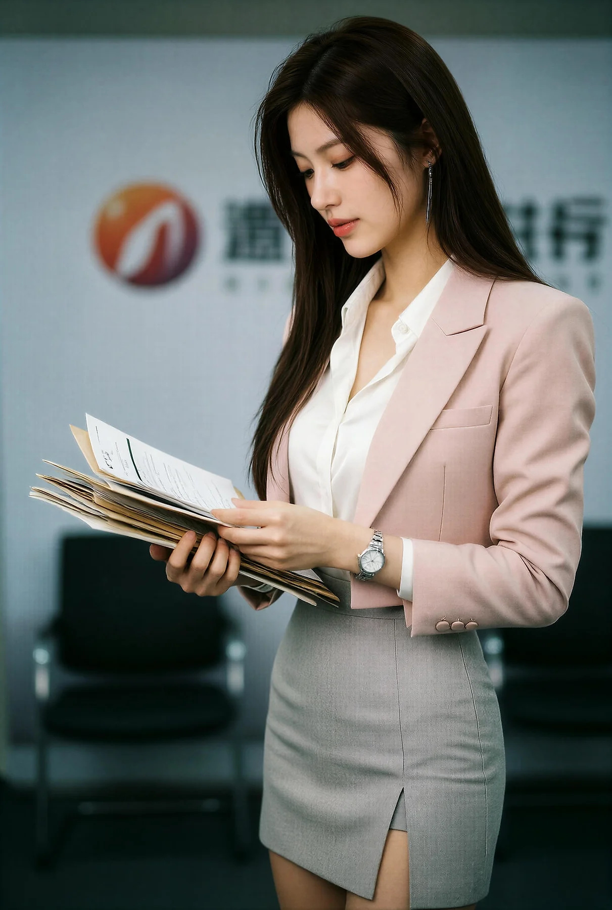 AIG  No.643 萨霓儿股票经理超短裙 - 12