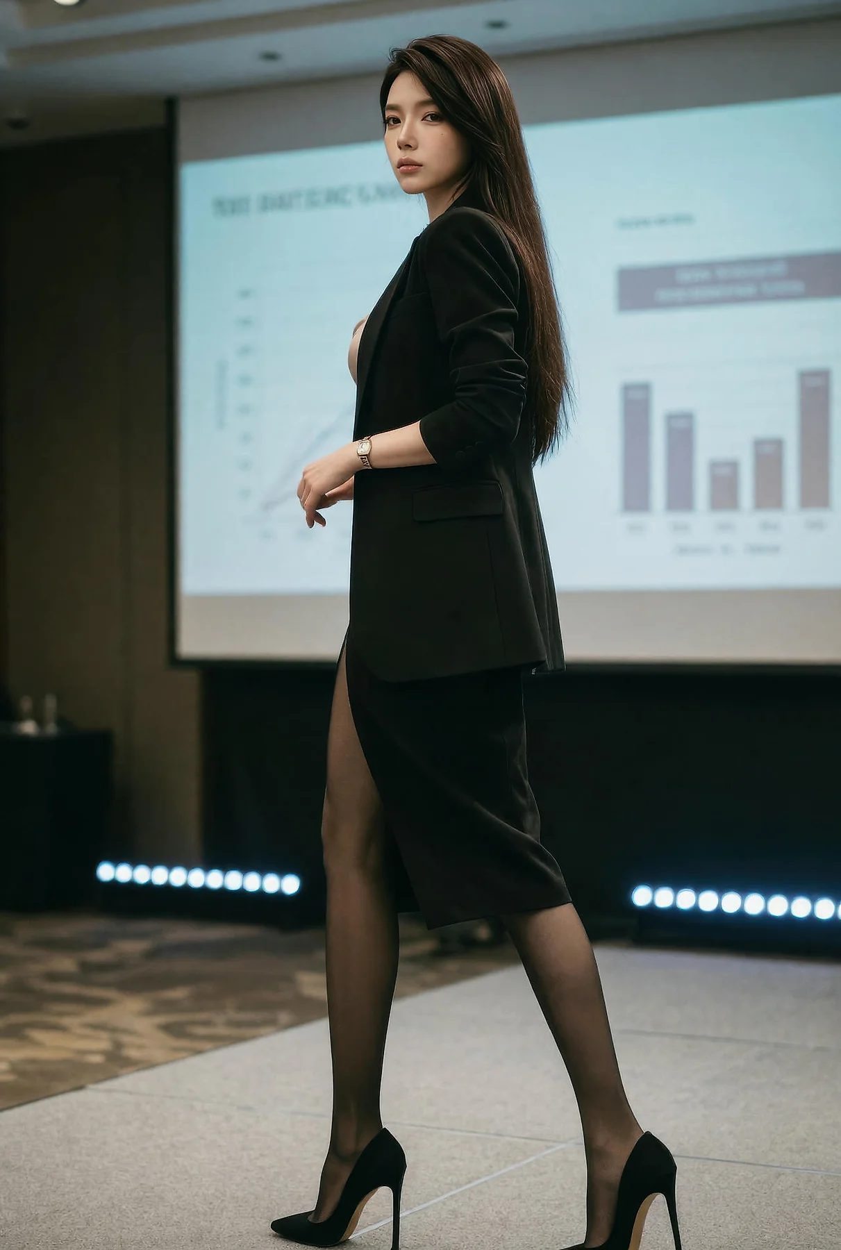AIG  No.644 斯斯大小姐金融黑丝美女美腿 - 7