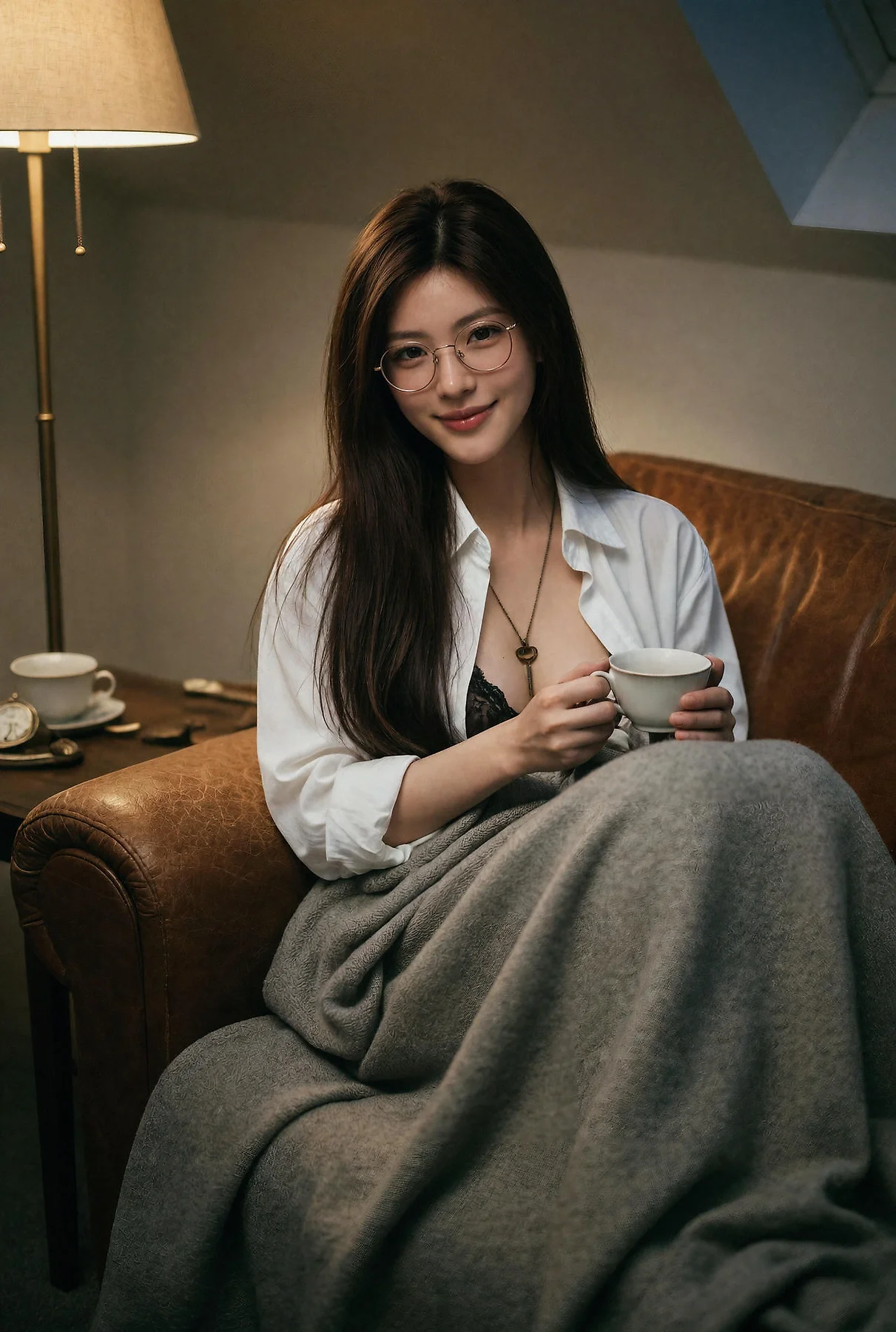 AIG  No.649 萨霓儿白色衬衫爆乳 - 43