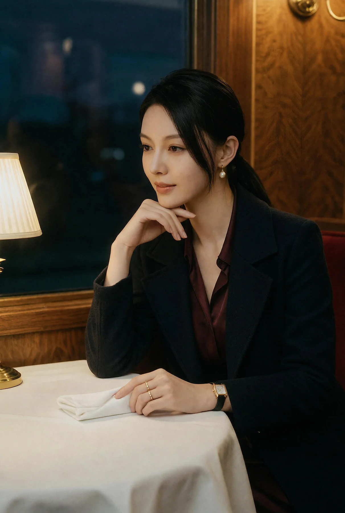 AIG  No.650 柒琪喵列车餐厅的气质美女 - 10