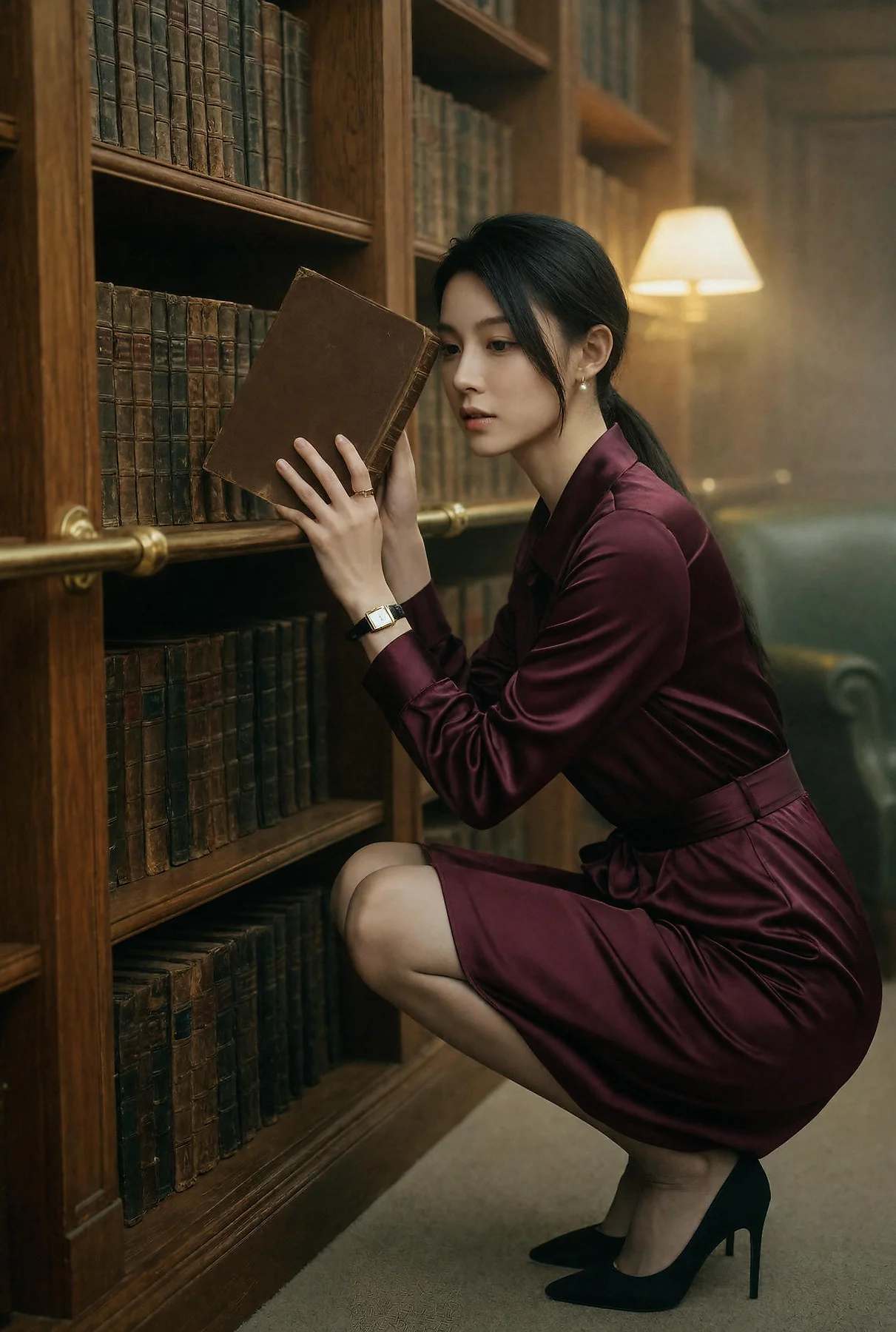 AIG  No.650 柒琪喵列车餐厅的气质美女 - 22