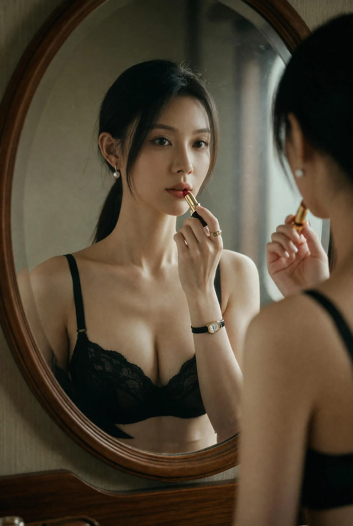 AIG  No.650 柒琪喵列车餐厅的气质美女 - 76