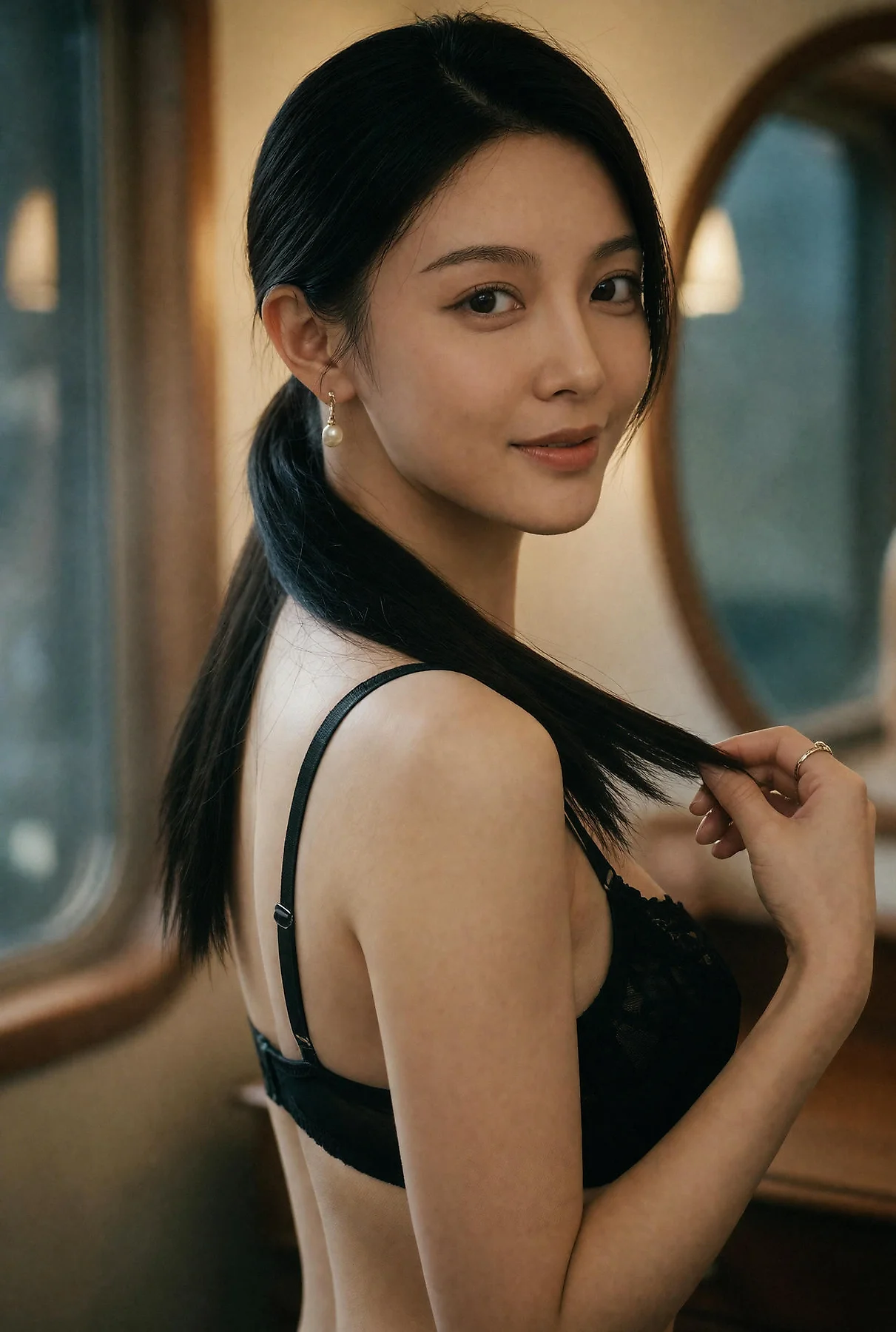 AIG  No.650 柒琪喵列车餐厅的气质美女 - 95