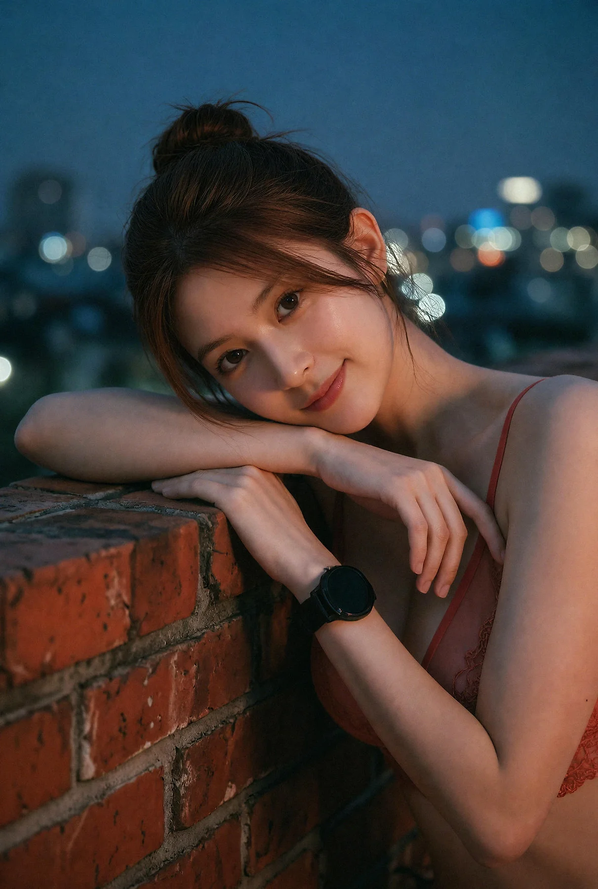 AIG  No.654 于小鱼瑜伽红色套装健身美女 - 92
