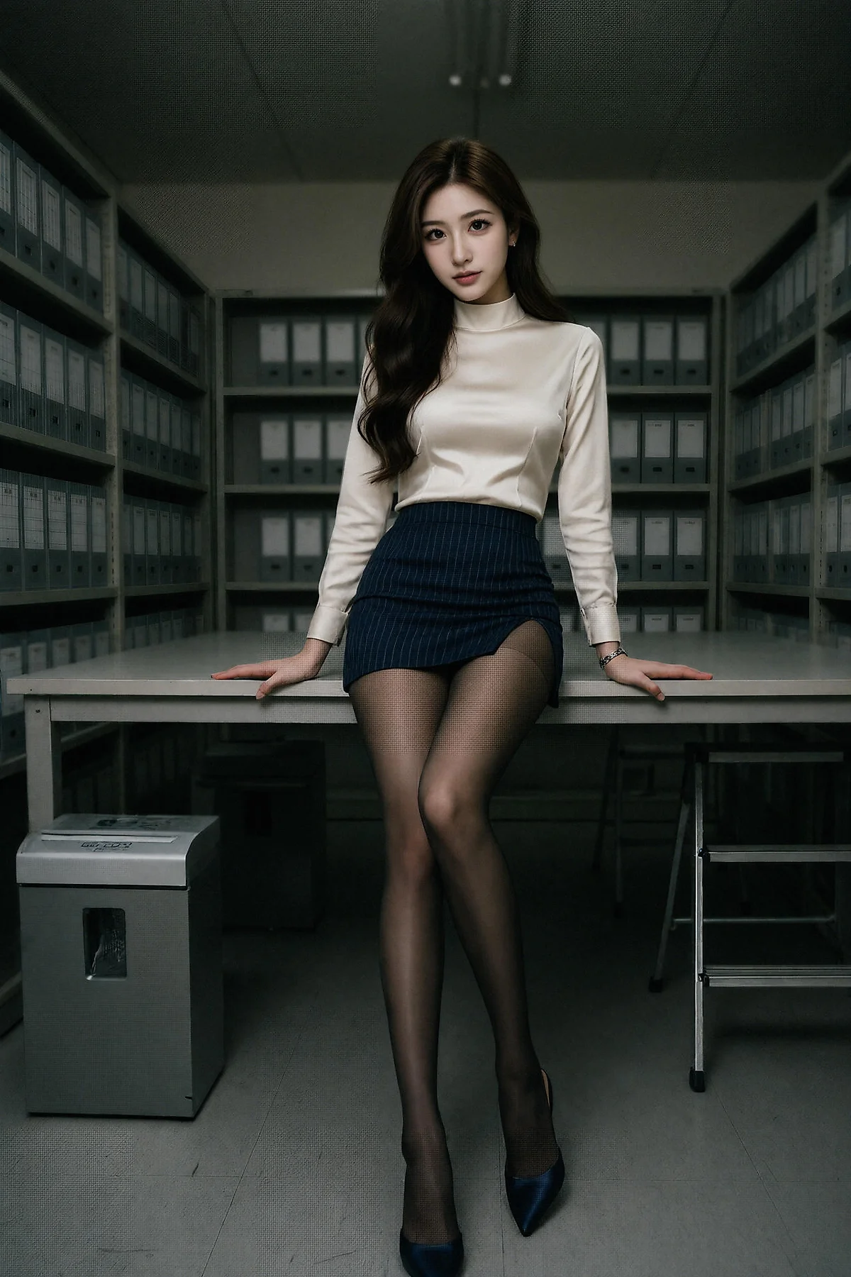AIG  No.666  糖er档案室黑丝美女 - 14